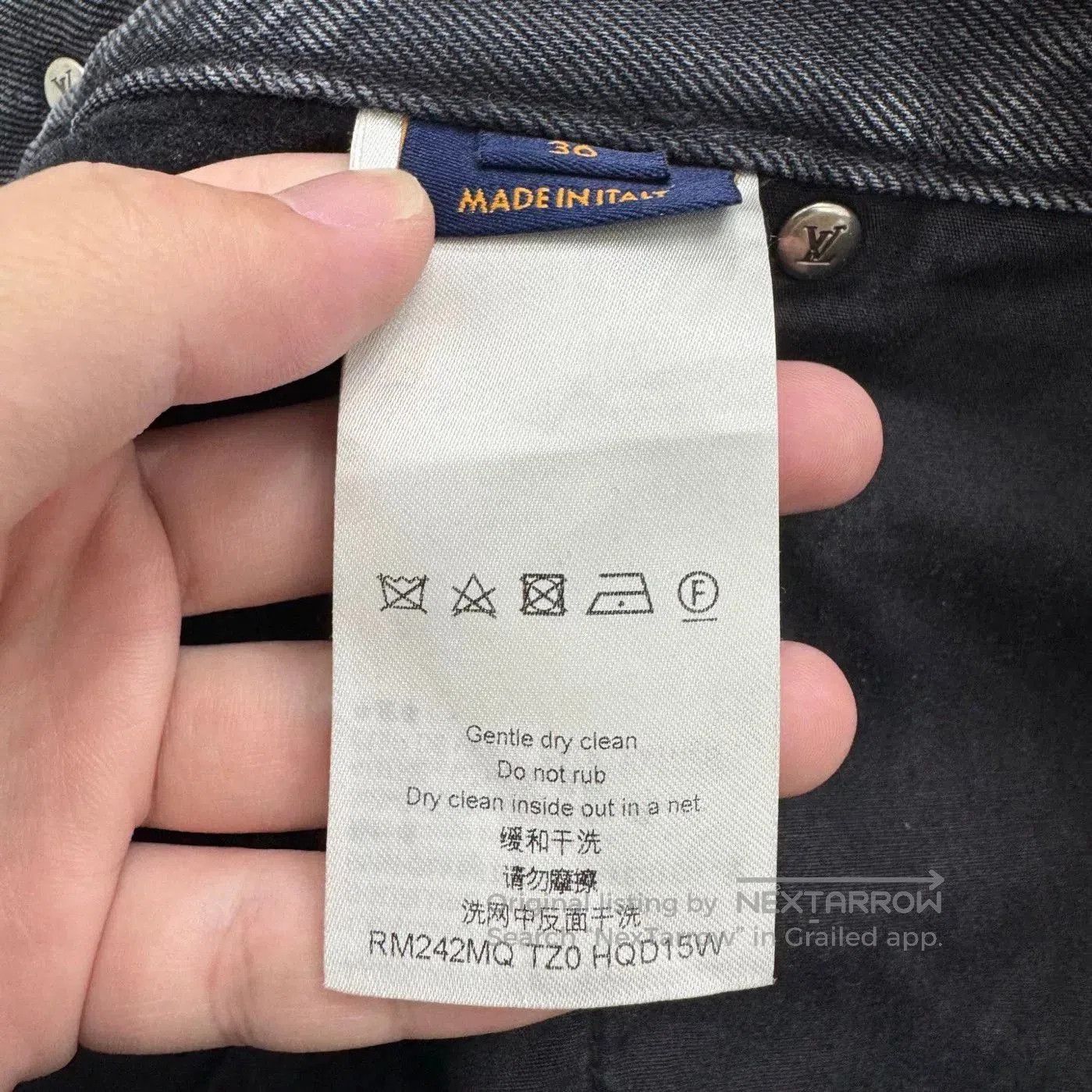 Louis Vuitton louis vuitton gradient embroidered denim pants. Size US 36 / EU 52 - 5 Thumbnail