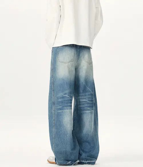 VIBE Blue lightning three-dimensional tailoring baggy jeans men Size US 32 / EU 48 - 5 Thumbnail