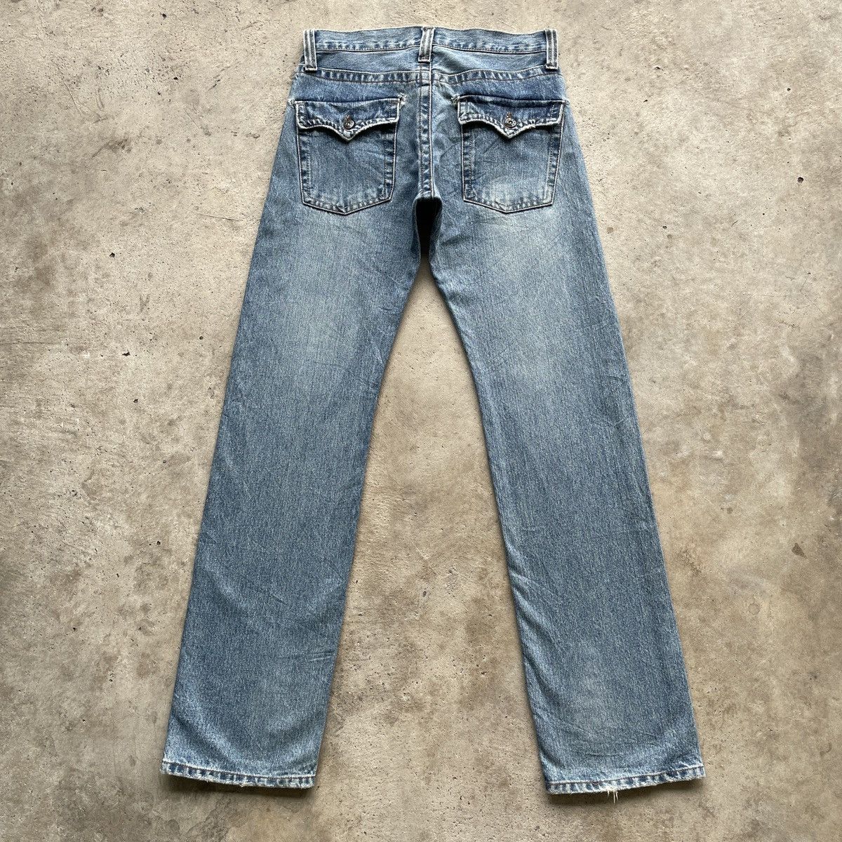 Japanese Brand Vintage Japanese Faded Denim Jeans Pants Distressed W30x33.5 Size US 30 / EU 46 - 10 Thumbnail