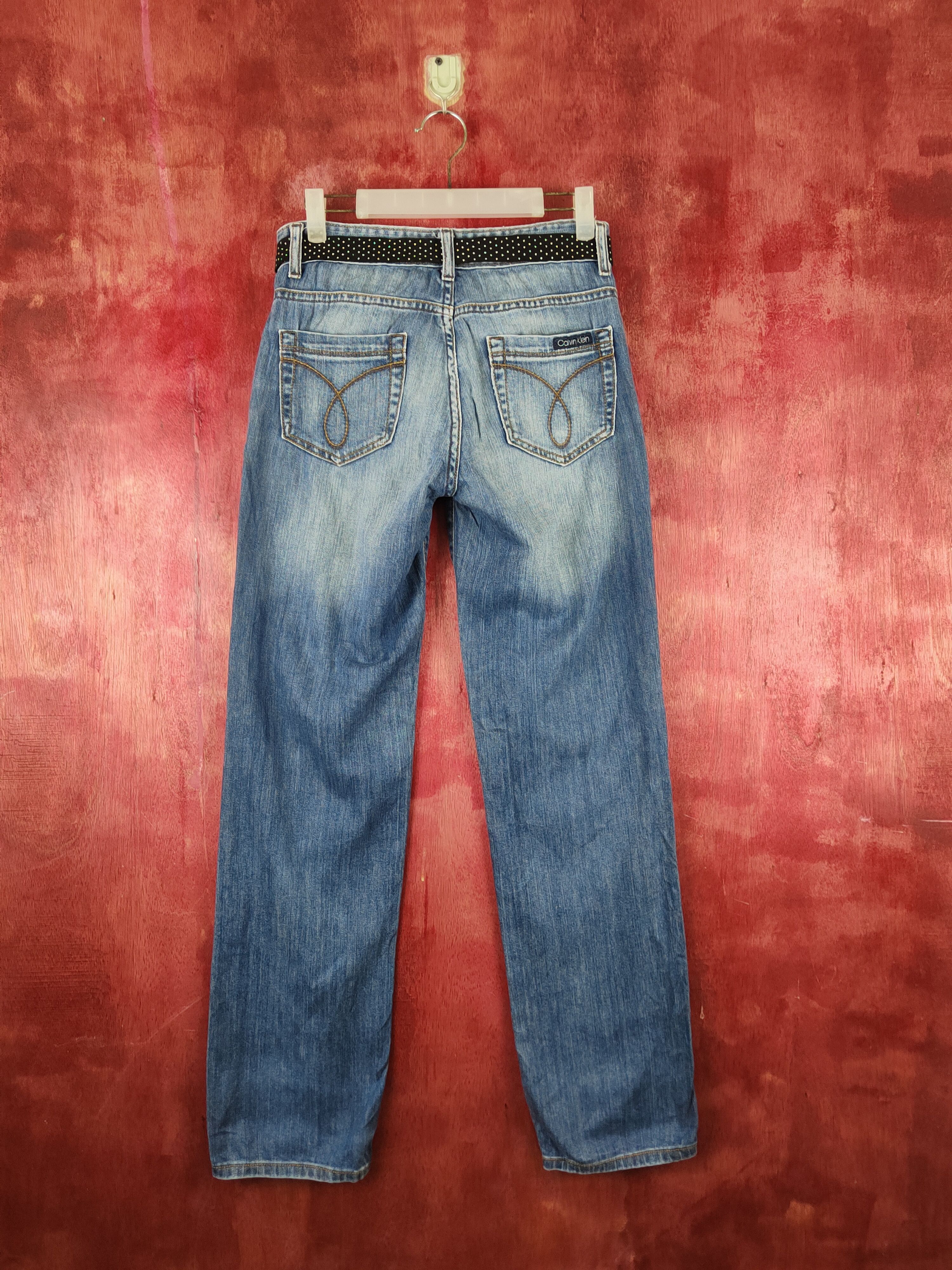 Calvin Klein Calvin Klein Blue Faded Distressed Ripped Jeans #S1772 Size 26" / US 2 / IT 38 - 7 Thumbnail