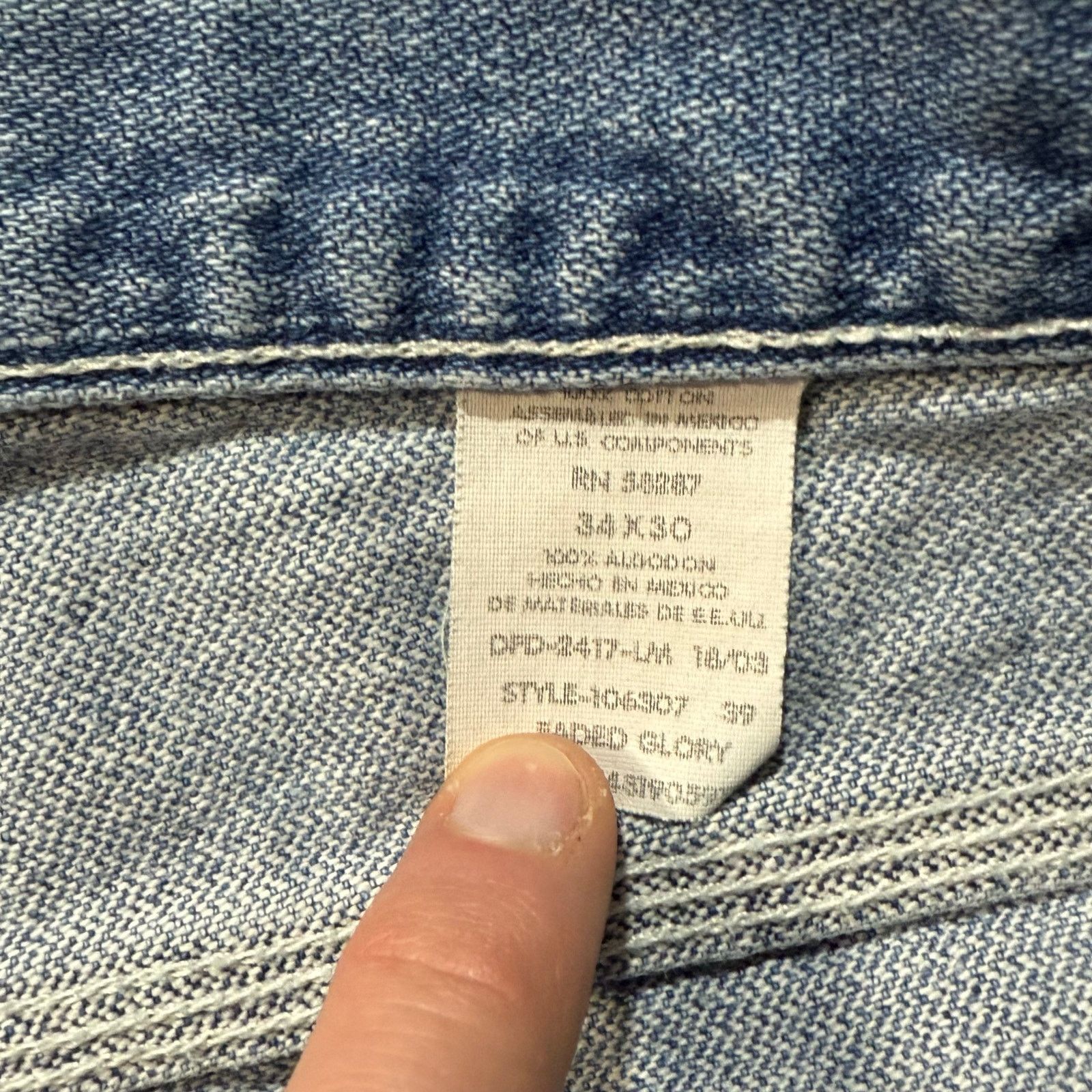 Faded Glory Y2K Loose Fit Carpenter Jeans Size US 34 / EU 50 - 3 Thumbnail