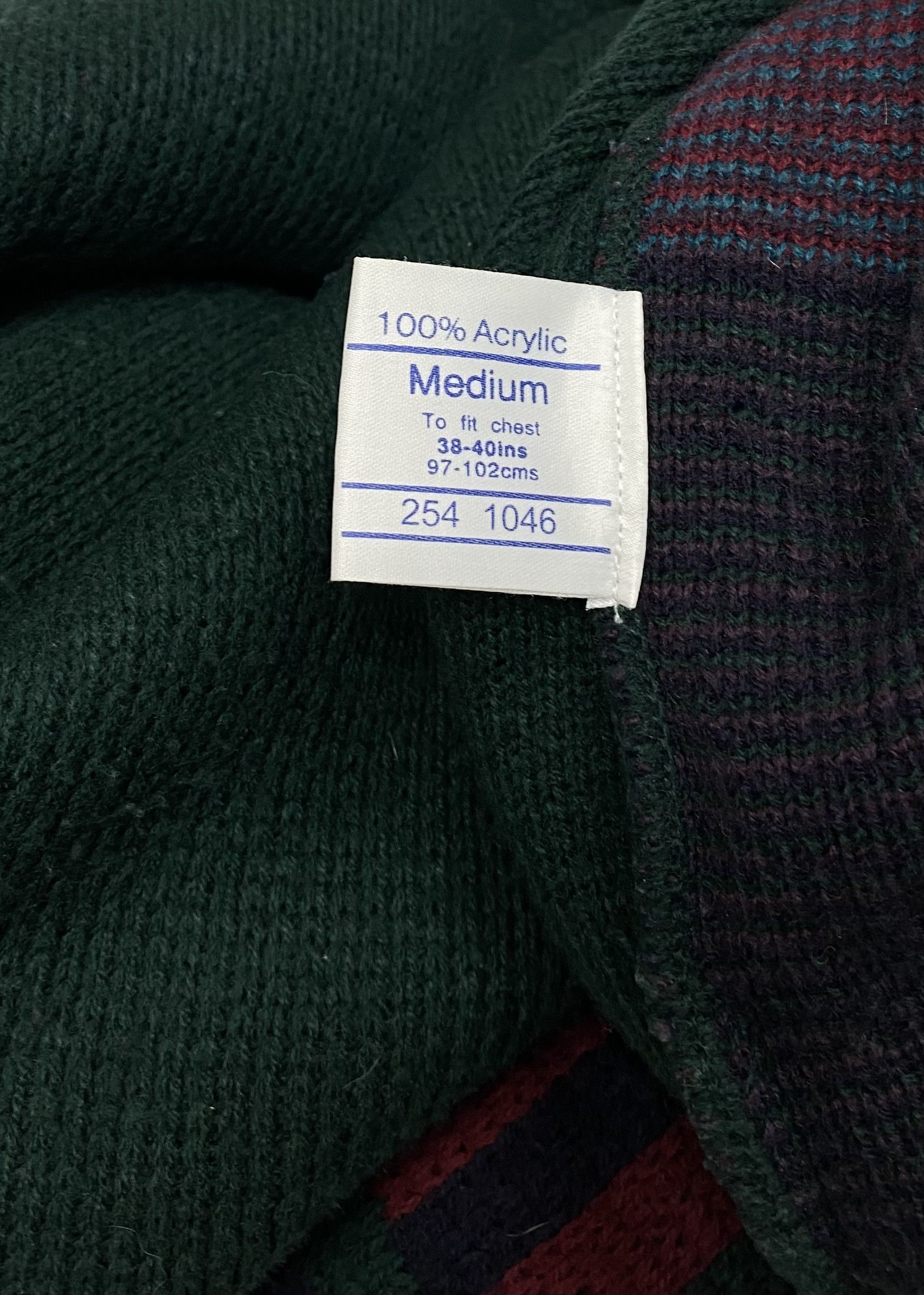 Vintage 90s Vintage MC Crazy Print Super Warm Winter Sweater M Size US L / EU 52-54 / 3 - 5 Thumbnail