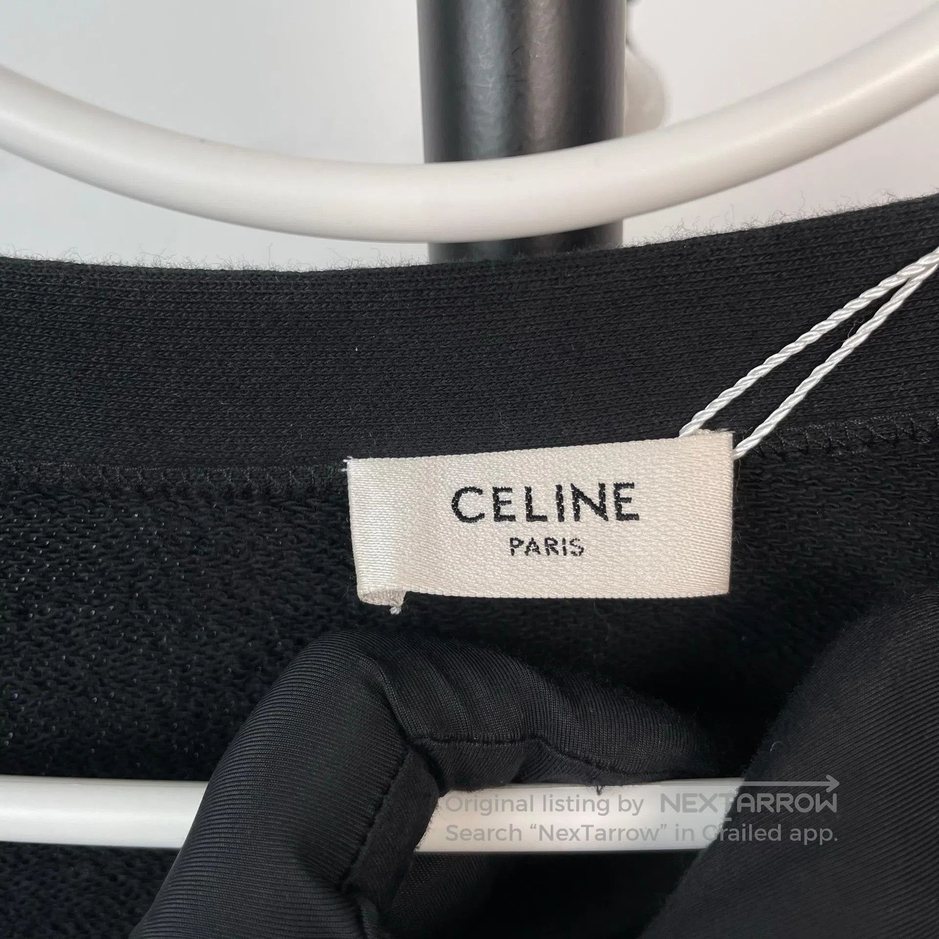Celine CELINE Black Back Printed Letter Knit Open Cardigan Jacket Size US XS / EU 42 / 0 - 6 Thumbnail