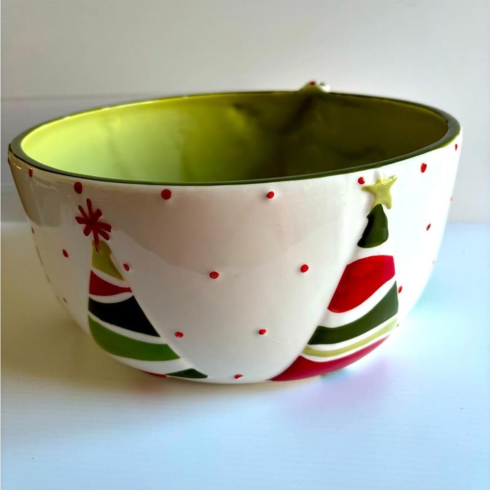 Designer Bella Casa Large Christmas Bowl Size ONE SIZE - 1 Thumbnail