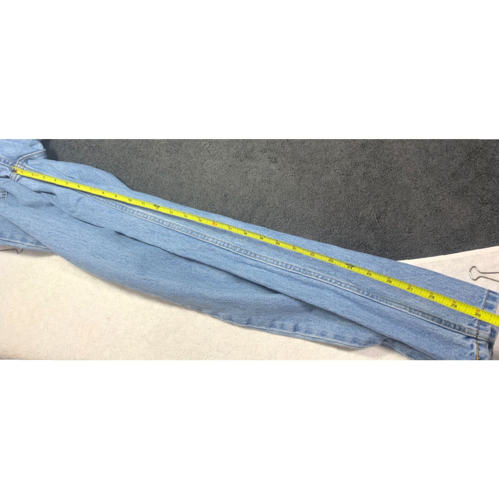 Levi's Levis 505 Mens Regular Straight Jeans Blue 40x31 Medium Cotton Denim Size US 40 / EU 56 - 4 Thumbnail