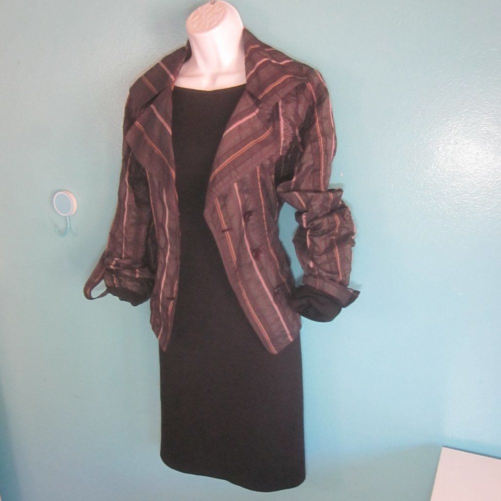 Nina Ricci TeriJon "Jon" Purple Metallic Striped Jacket Size M Size S / US 4 / IT 40 - 12 Thumbnail