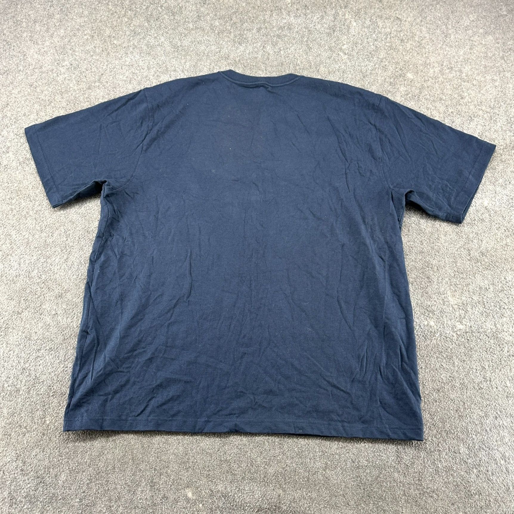 Carhartt Carhartt Shirt Mens XL Blue Short Sleeve Logo Cotton Navy NVY K87 Regular Fit Size US XL / EU 56 / 4 - 2 Thumbnail