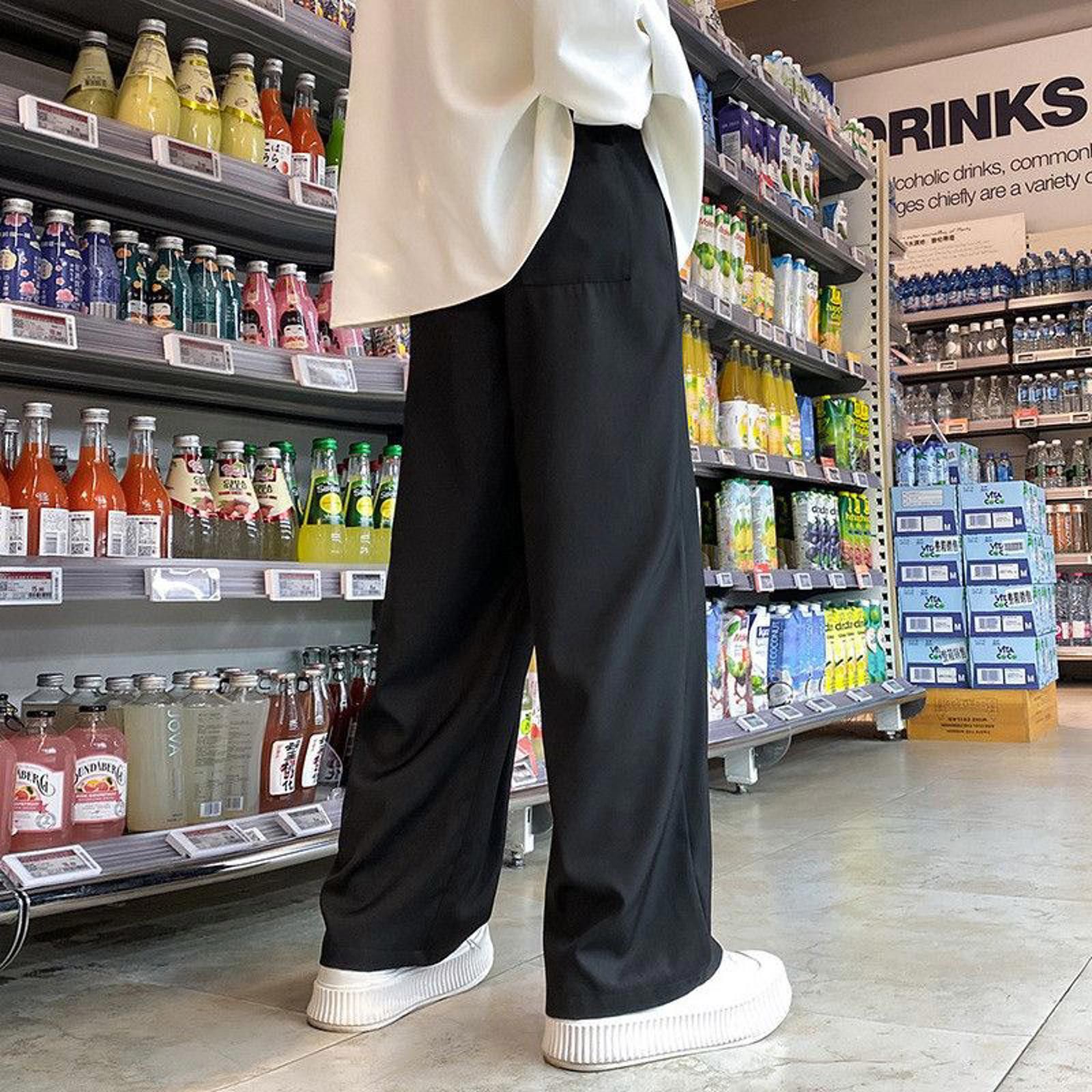 Other Baggy Loose Wide Leg Black Pants Trousers Size US 32 / EU 48 - 2 Thumbnail