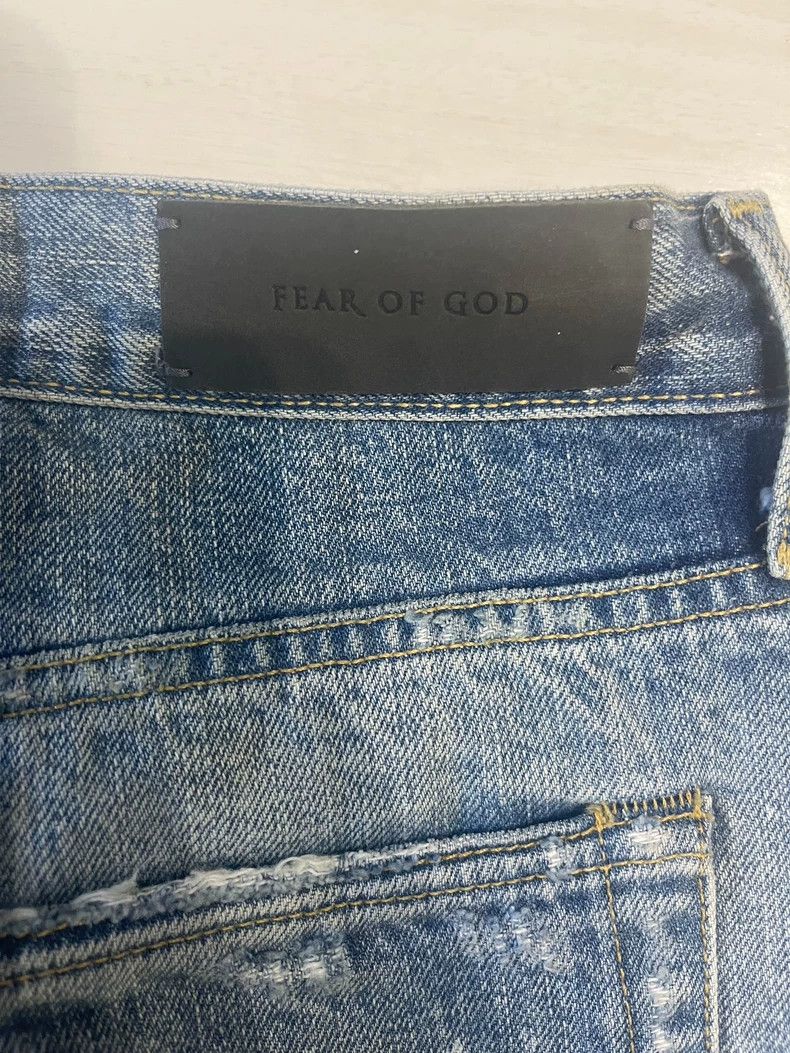 Fear of God Fear of God Splashed blue jeans Size US 32 / EU 48 - 6 Thumbnail