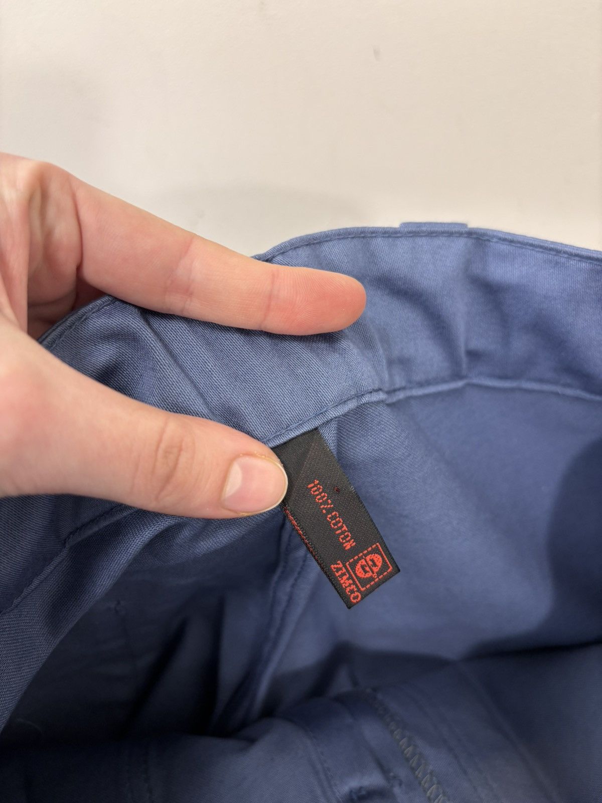 Other Vintage 1970s French Workwear Zimco Slate Blue Utility Pants Size US 34 / EU 50 - 11 Thumbnail