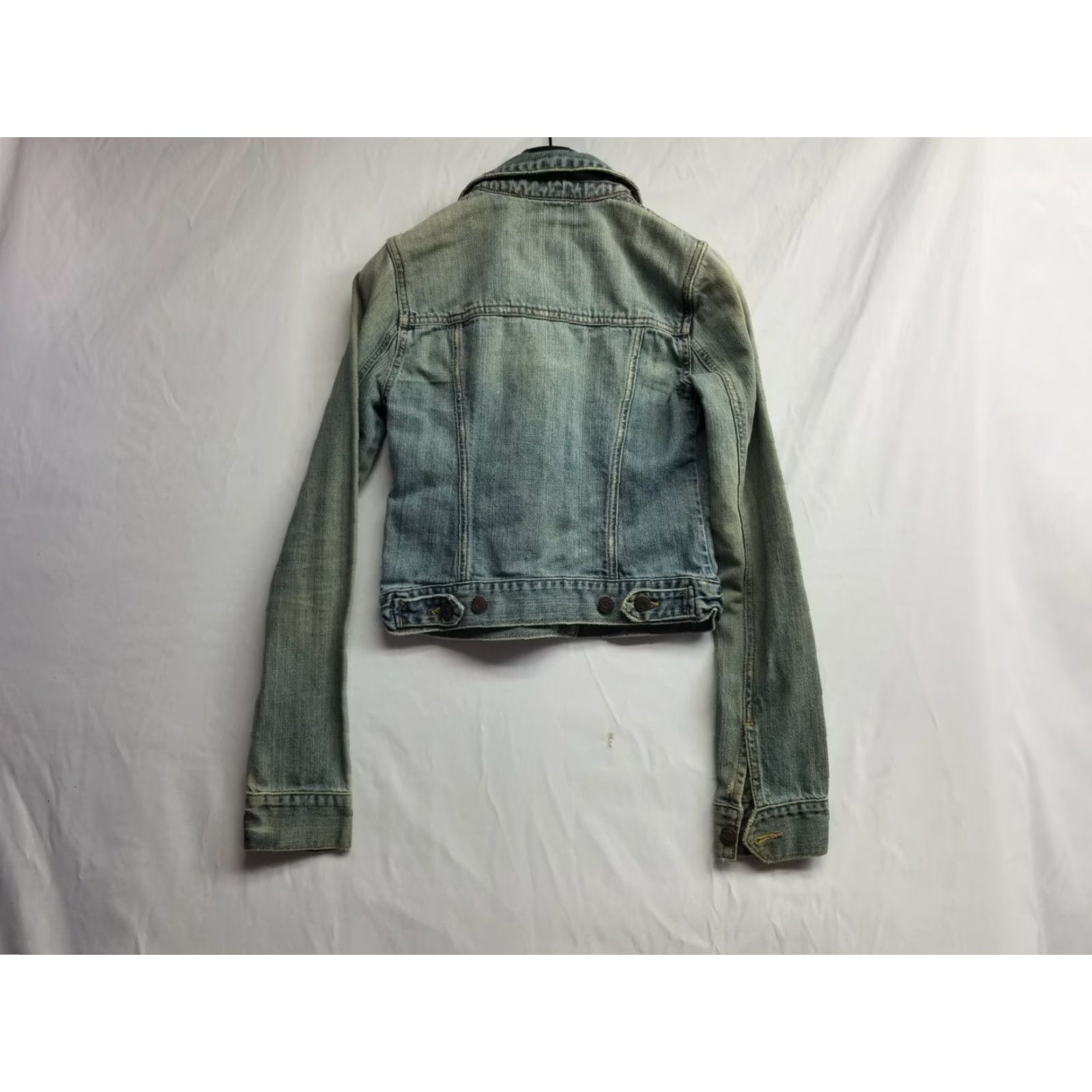 Abercrombie & Fitch Abercrombie & Fitch Womens Jacket XS Long Sleeve Denim Blue Cotton Denim Jacket Womens XS Regular Long Sleeve Size XS / US 0-2 / IT 36-38 - 2 Thumbnail