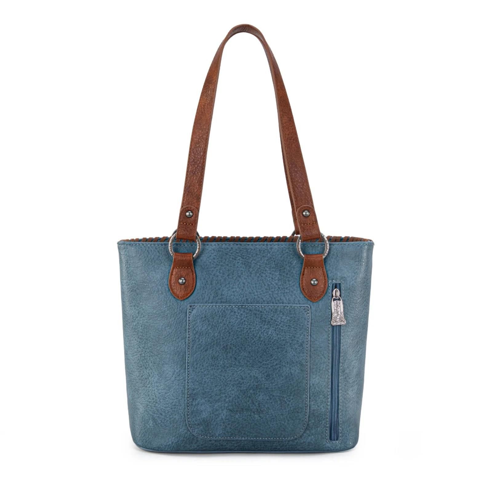 Designer Trinity Ranch Stylish Blue Tote Bag Size ONE SIZE - 3 Thumbnail