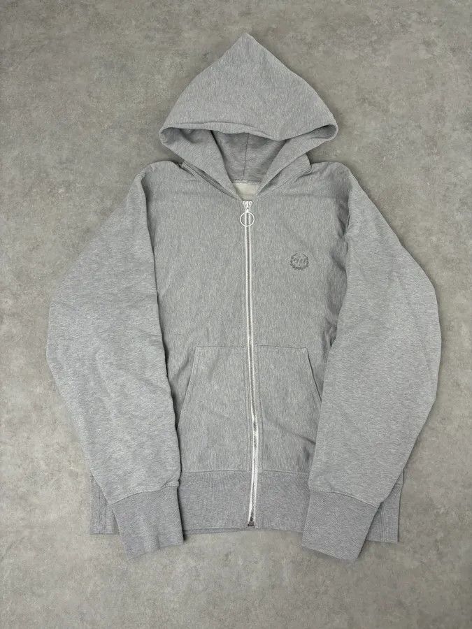 Maison Margiela SS2023 Maison Margiela Grey Signature Zip-up Hoodie Size US L / EU 52-54 / 3 - 1 Thumbnail
