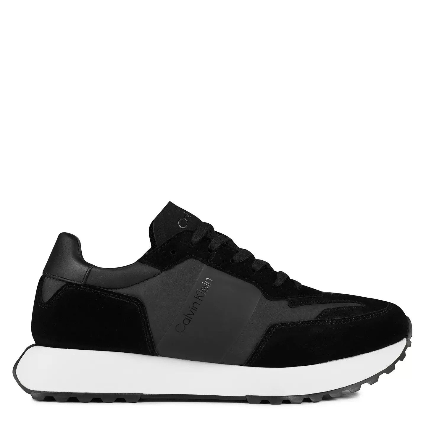 Calvin Klein o1g2r1mq0426 Suede Trainers in Black Size US 13 / EU 46 - 1 Thumbnail