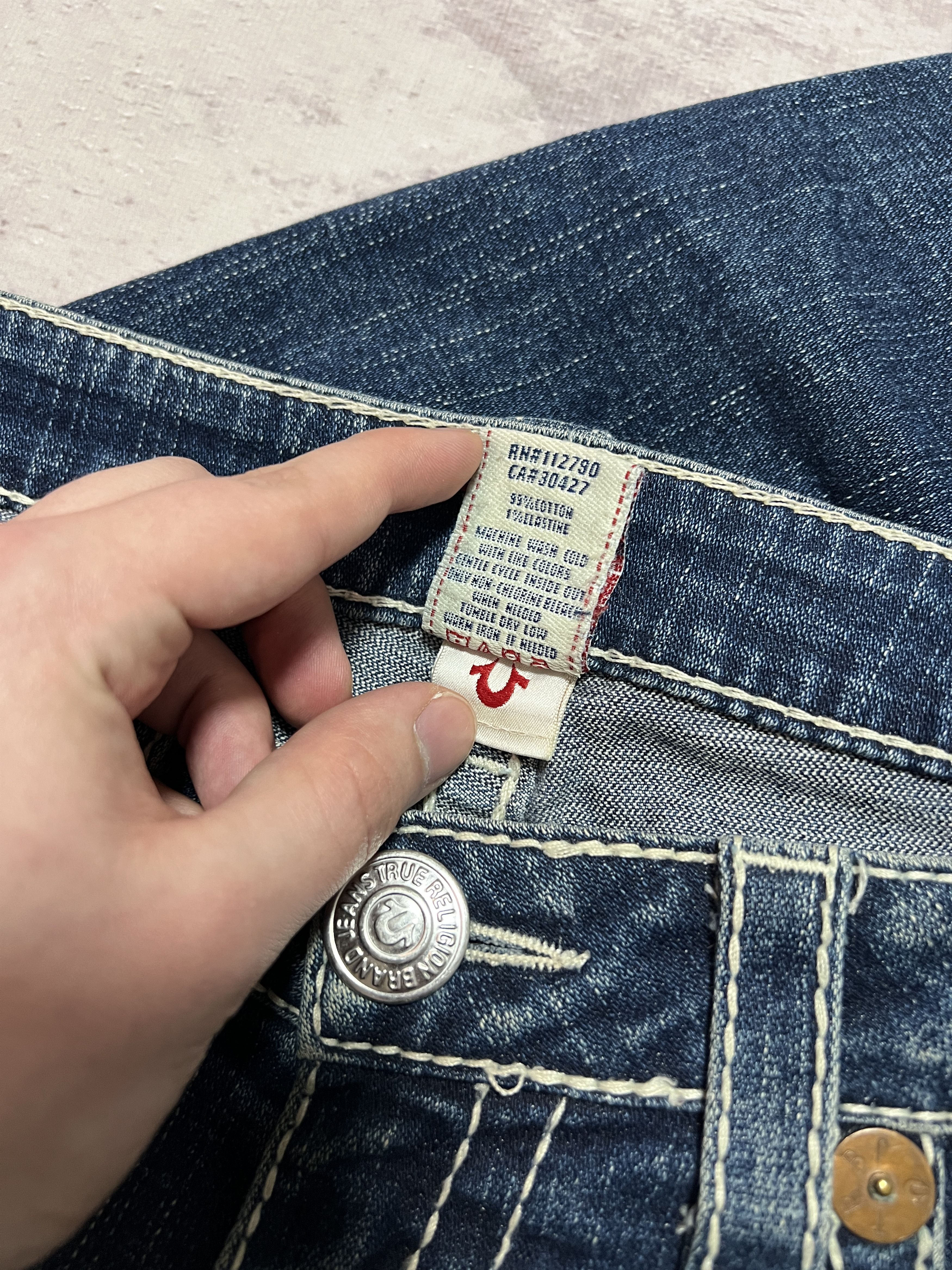 True Religion Vintage True religion Y2K Rainbow Gina denim jeans Size 31" - 14 Thumbnail