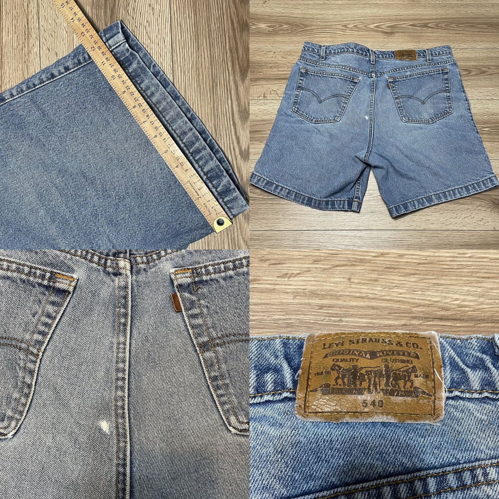 Levi's VINTAGE Levi's 540 Bermuda Shorts Men’s Size 42 Blue Relaxed Fit Size US 42 / EU 58 - 8 Thumbnail