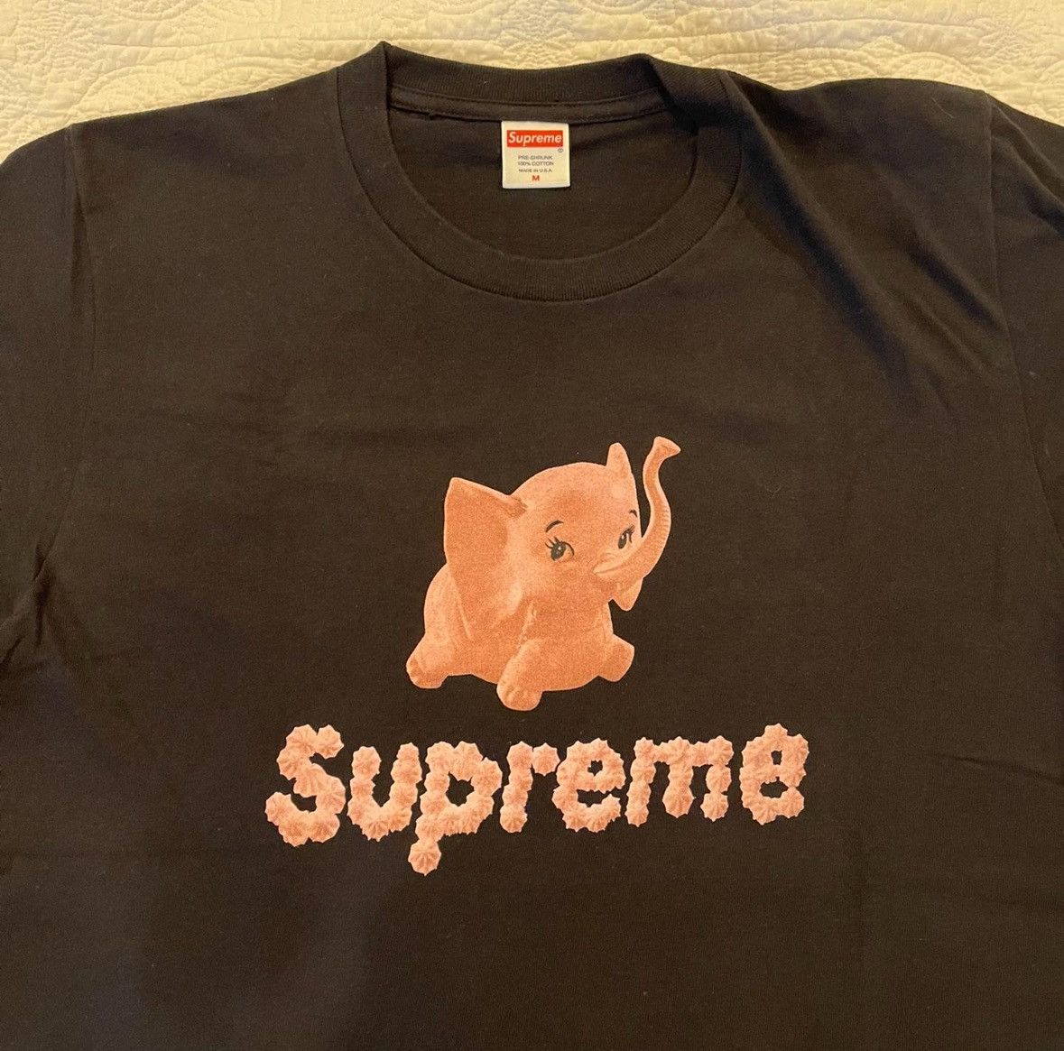 Supreme Supreme 2017 elephant tee black medium Size US M / EU 48-50 / 2 - 1 Thumbnail
