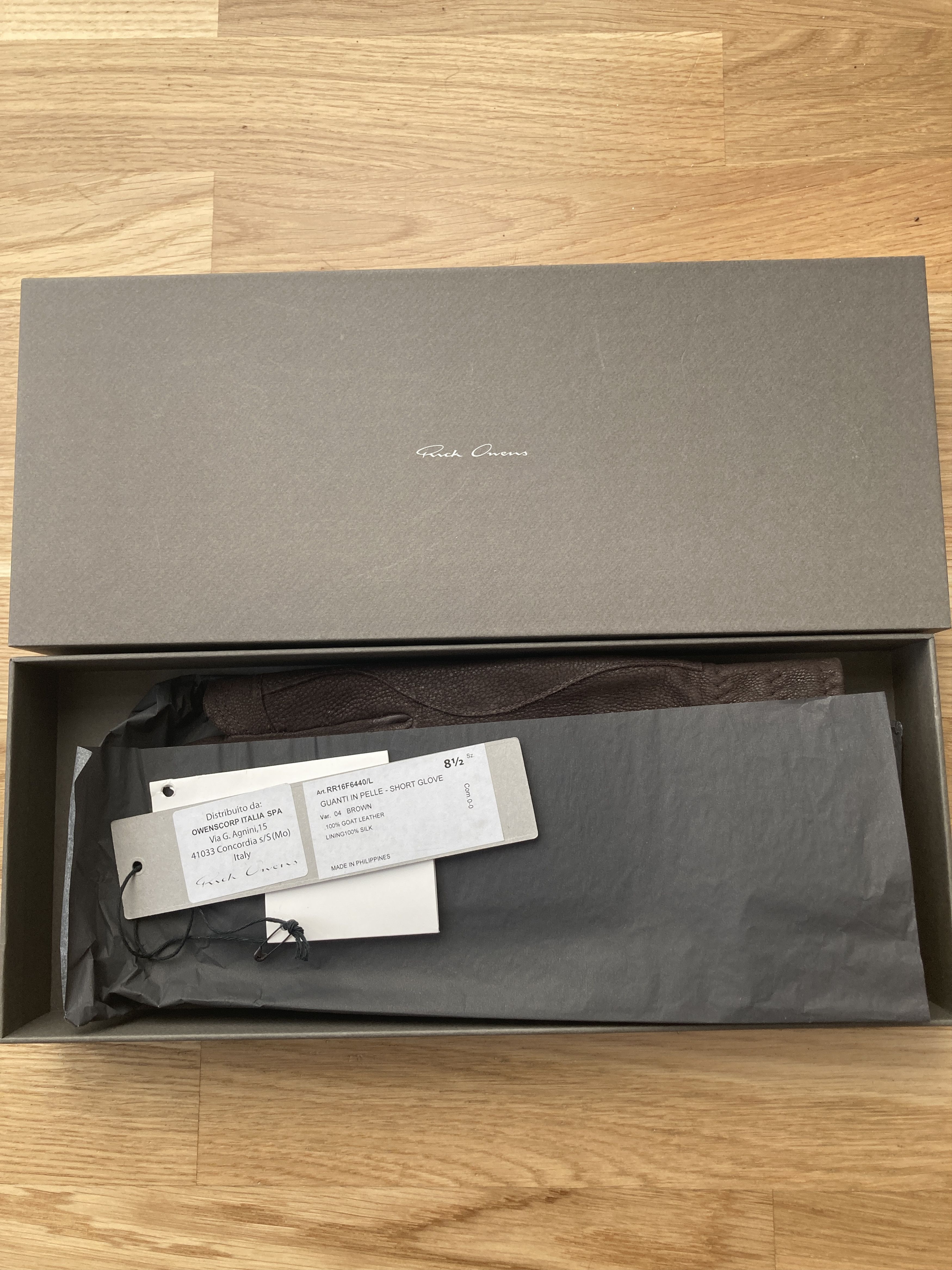 Rick Owens F/W 16 "MASTODON" Runway Goat Leather Gloves Rick Owens Size ONE SIZE - 9 Thumbnail