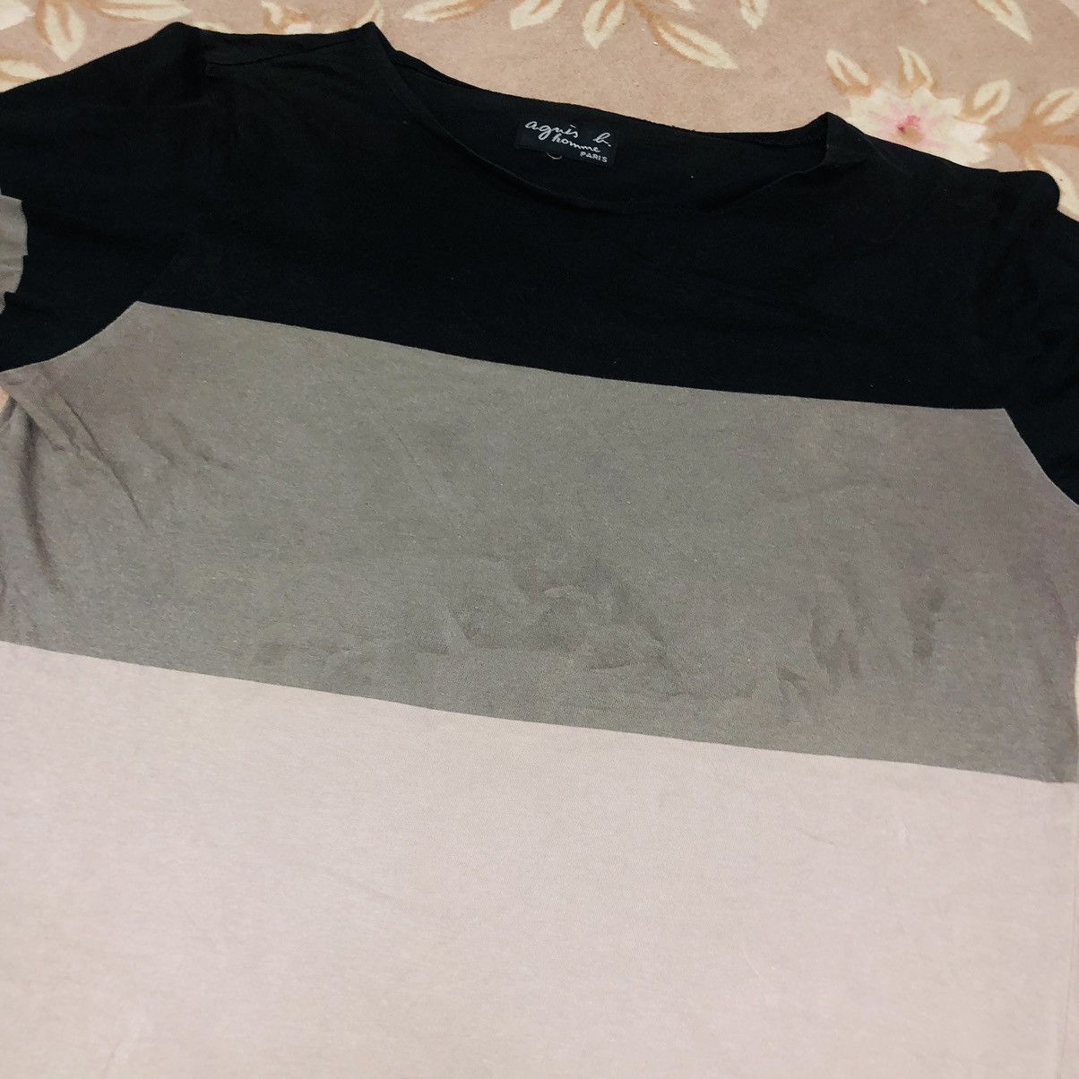 Designer × Japanese Brand × agnes b. Vintage Agnes B. Homme Paris Long Sleeve Stripes Size M / US 6-8 / IT 42-44 - 8 Thumbnail