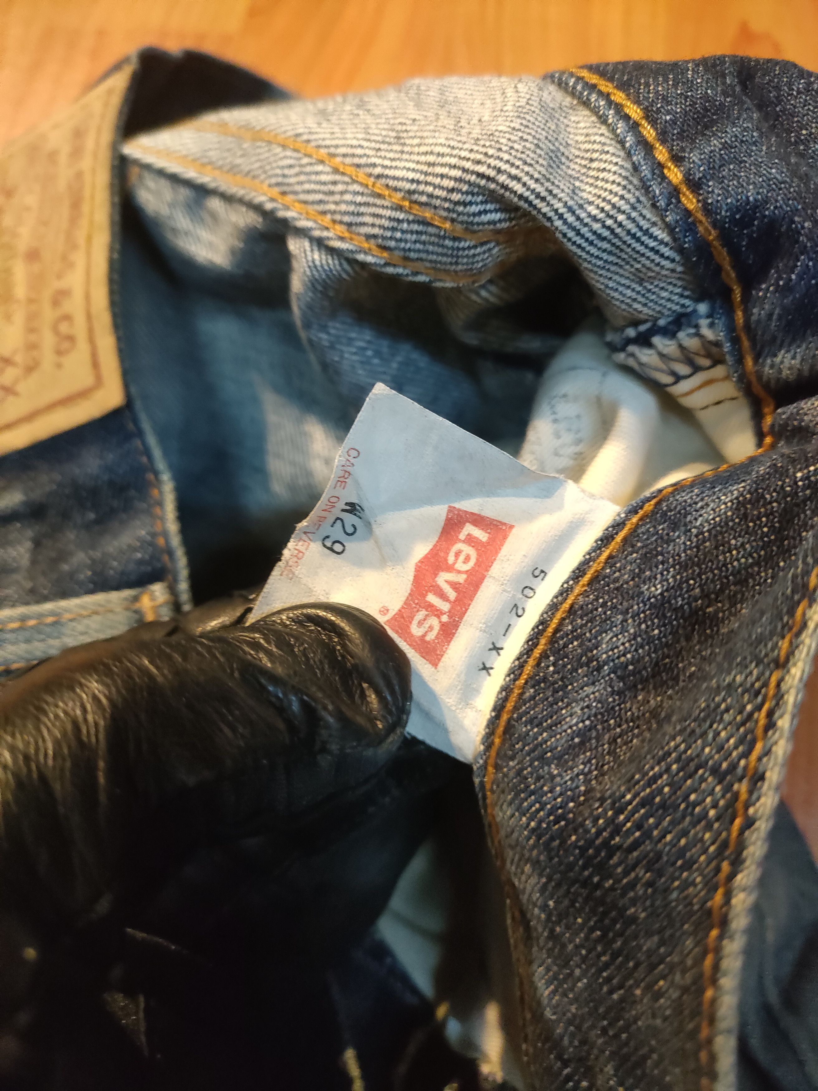 Levi's Vintage Clothing Distressed Levi's 502 Selvedge Jeans Size US 29 - 6 Thumbnail