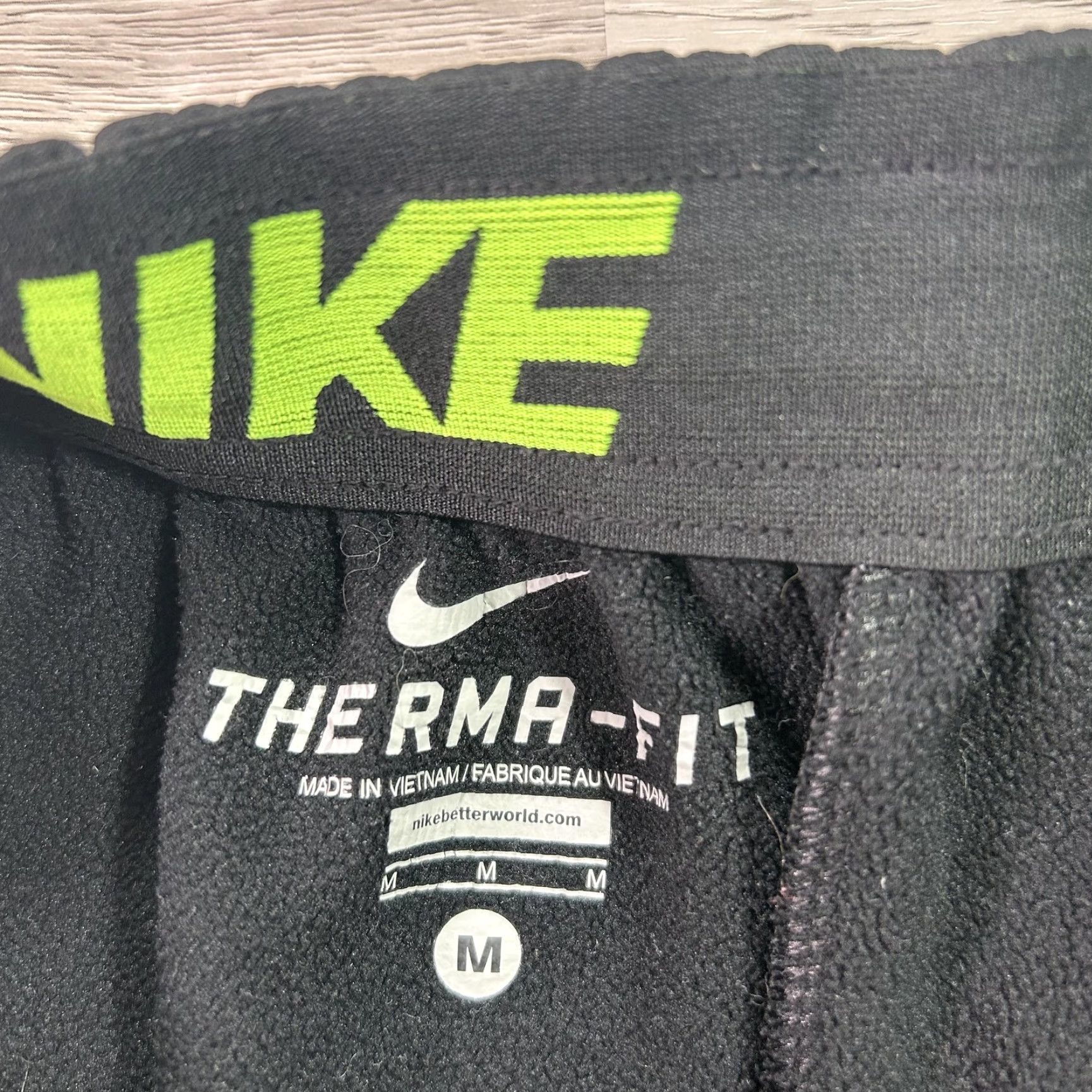 Nike Nike Therma-FIT Track Pants Mens M Black Fleece Stripe Athletic 646676-011 Size US 31 - 4 Thumbnail