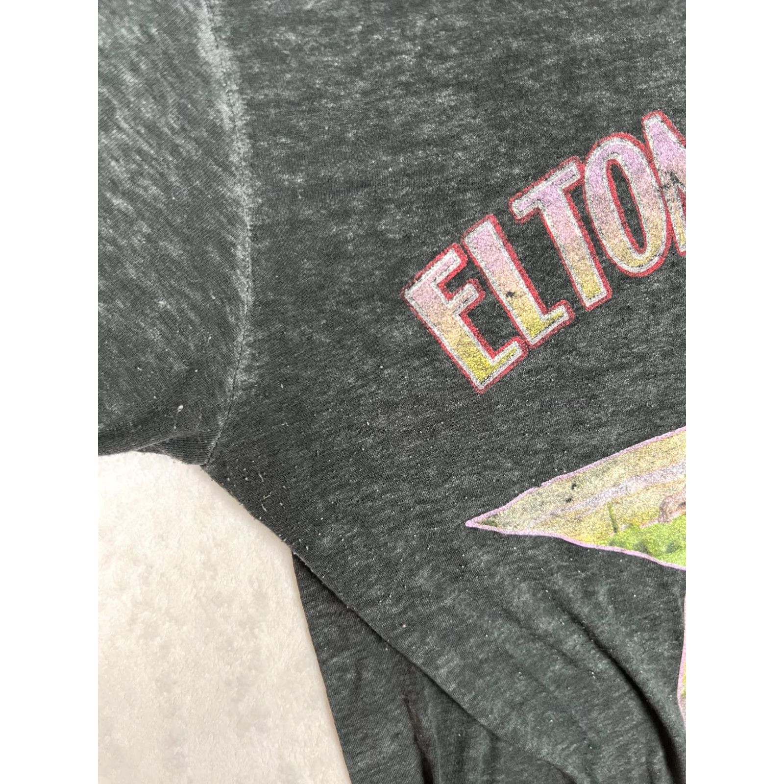 Vintage Elton John T-Shirt Black Mens Small 2022 Tour Concert Farewell Yellow Brick Road Size US S / EU 44-46 / 1 - 5 Thumbnail