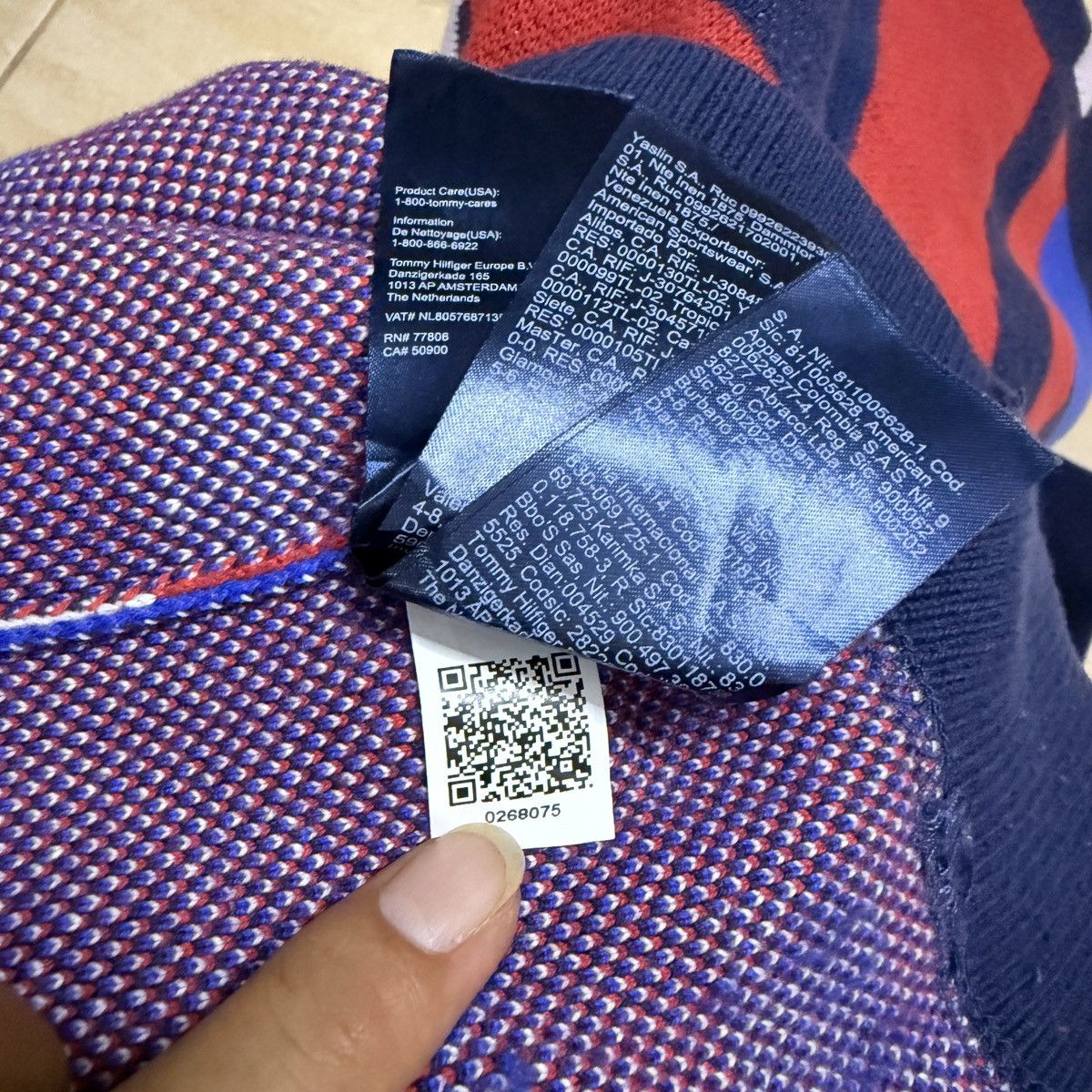 Tommy Hilfiger Tommy Hilfiger knitwear all over print Y2k Size US XL / EU 56 / 4 - 5 Thumbnail