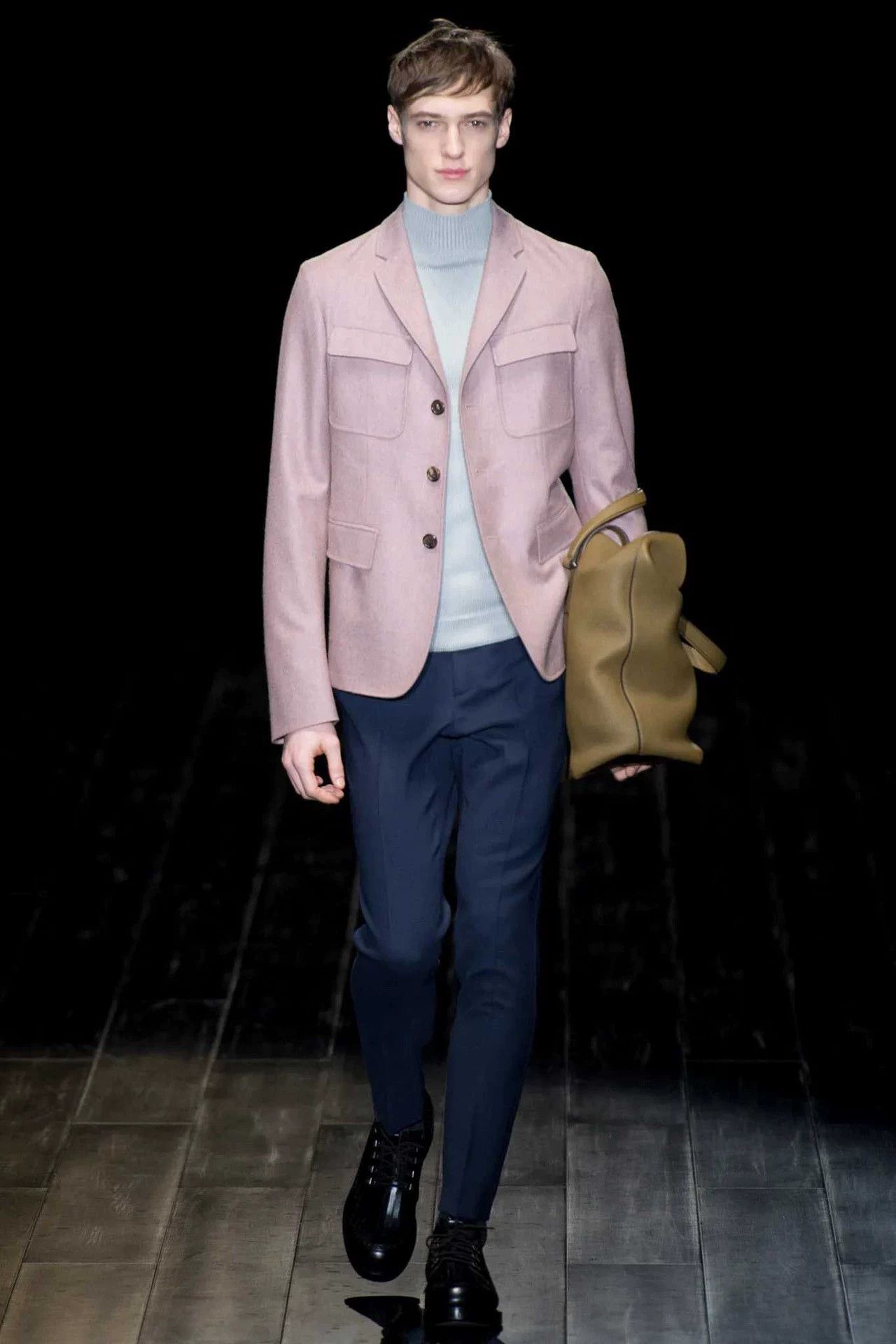 Gucci Gucci Purple Pink Wool Cashmere 4-Pocket Blazer 46 Size 46R - 2 Thumbnail