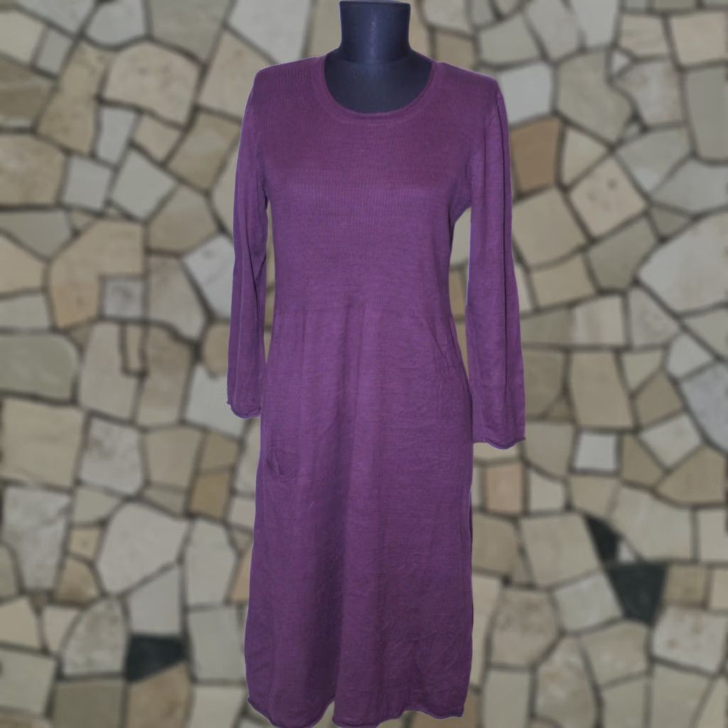 Vintage Gudrun Sjoden Womens Purple Midi Dress S - A-Line, 100% genuine, Size S, Purple, Midi, Women Size S / US 4 / IT 40 - 1 Thumbnail