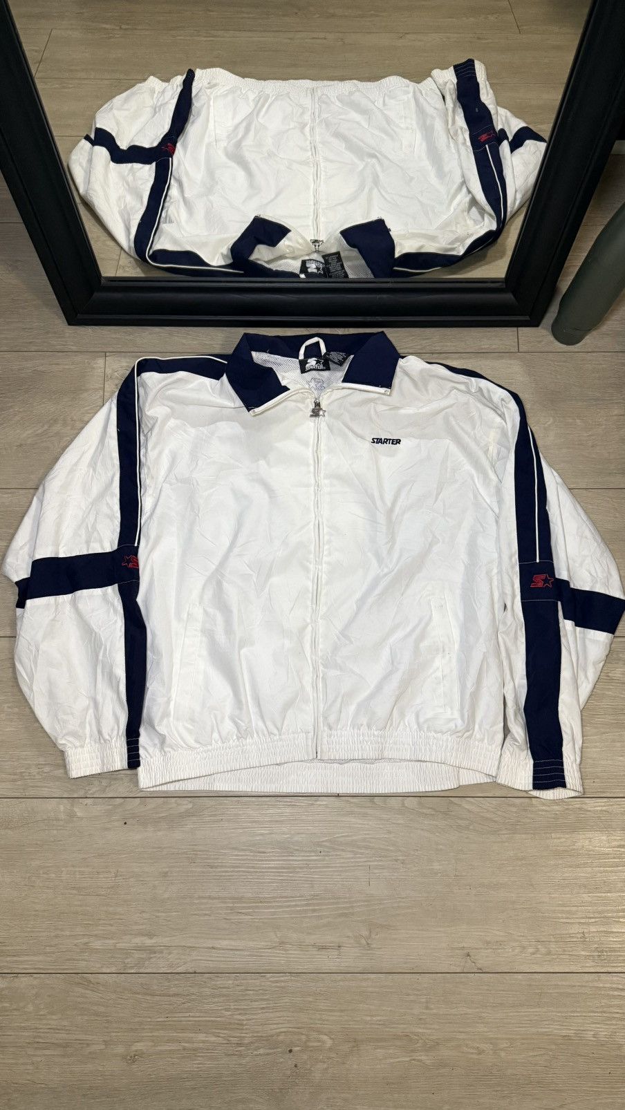 Starter Vintage / Y2K 1990s Starter Windbreaker SpellOut Jacket Size US XL / EU 56 / 4 - 1 Thumbnail