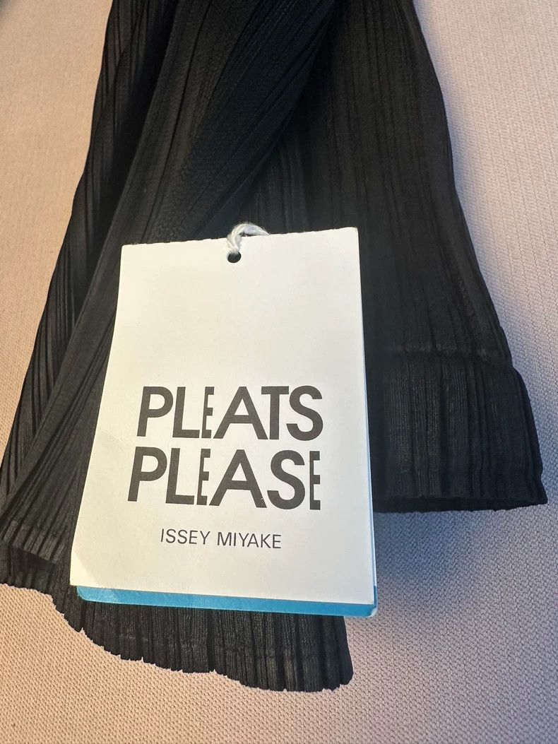 Issey Miyake Issey Miyake size:3 Black pleated pants Size 22" - 2 Thumbnail