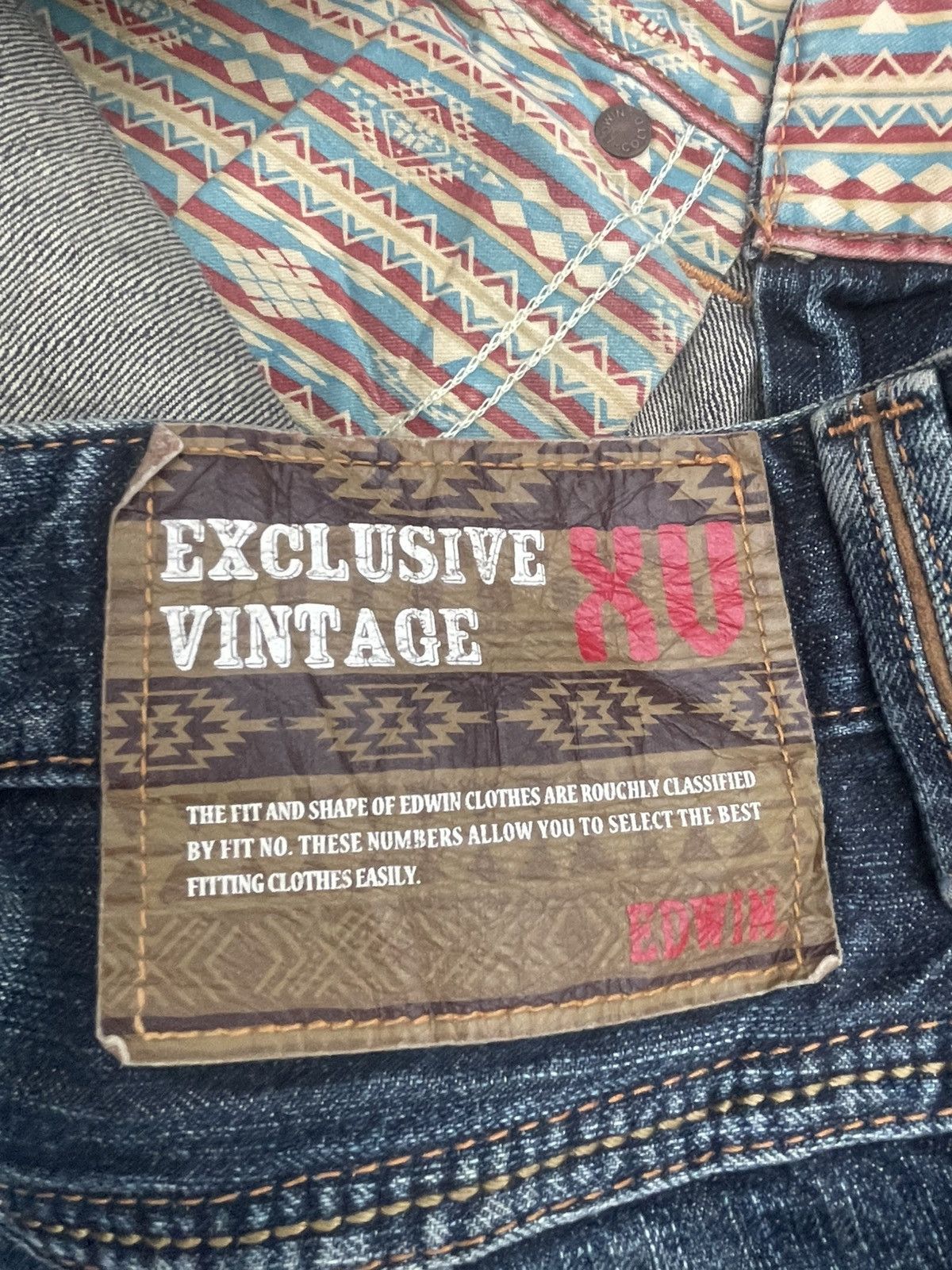 Edwin Vintage Edwin 444XVS Distresed Jeans Size US 33 - 15 Thumbnail