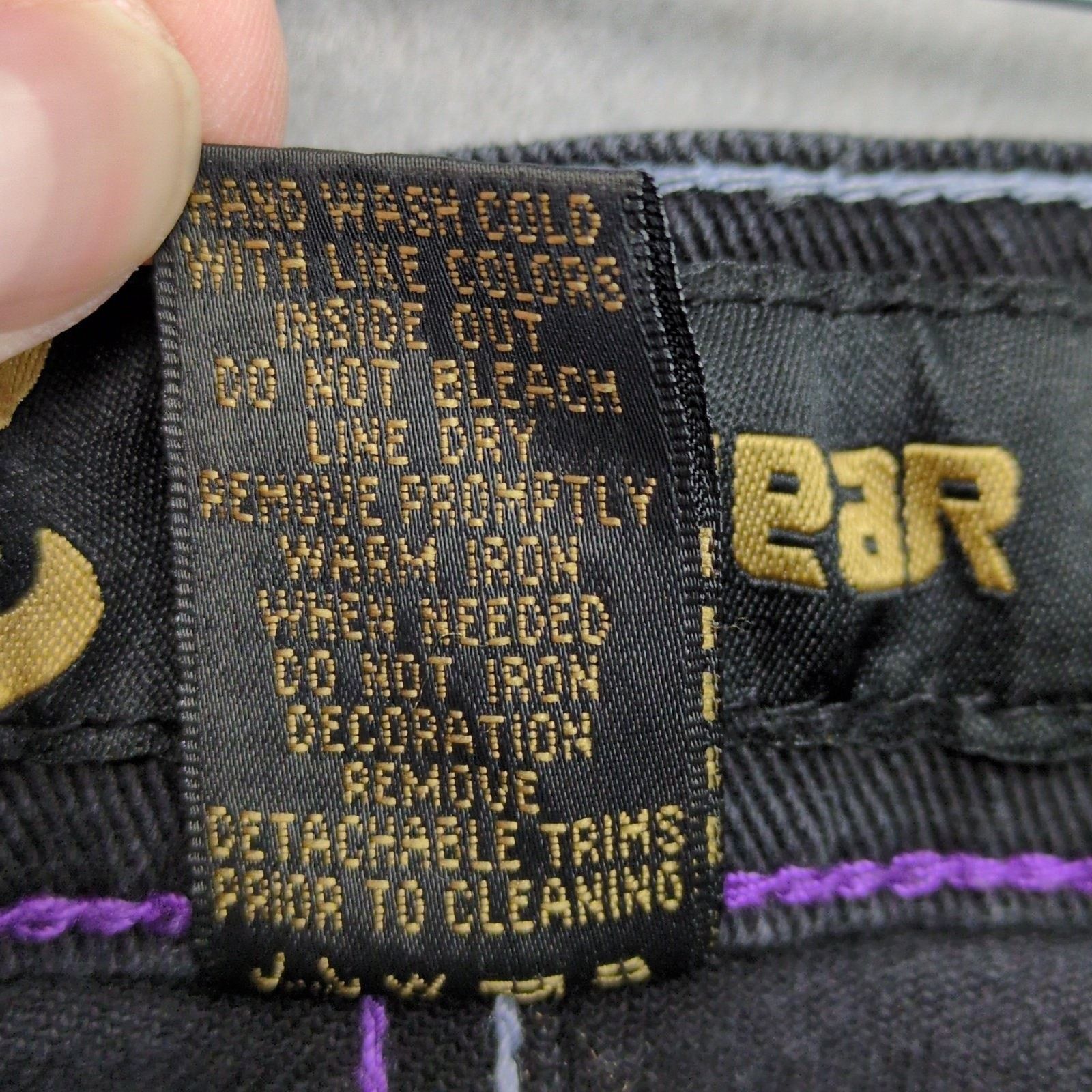 Rocawear Rocawear Simone Straight Leg Black Denim Jeans, Juniors 13 Size 34" / US 12 / IT 48 - 6 Thumbnail