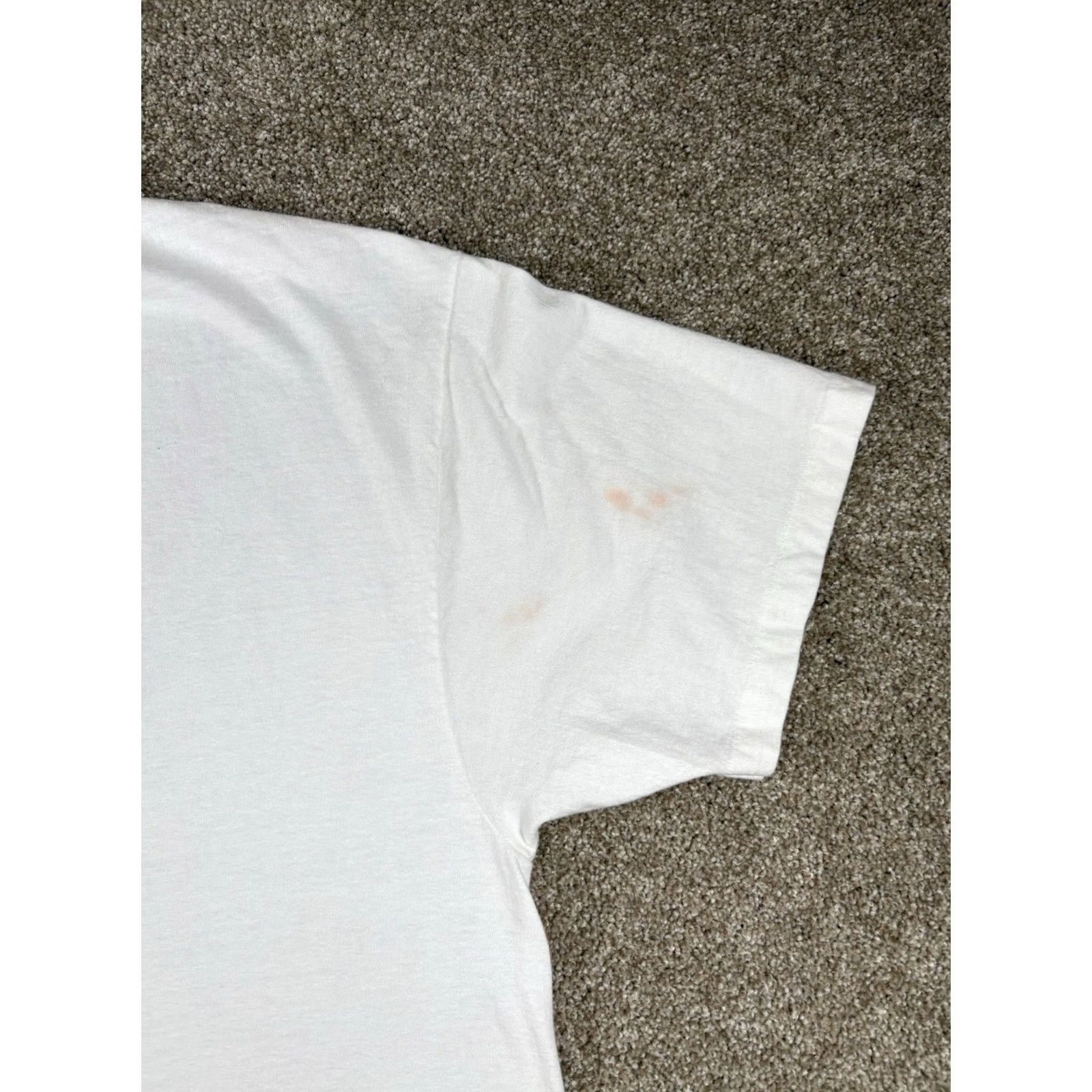 Hanes Vintage Peeping Tom Kelly 1986 Single Stitch Shirt USA Made • Adult Size XL - White Size US XL / EU 56 / 4 - 3 Thumbnail