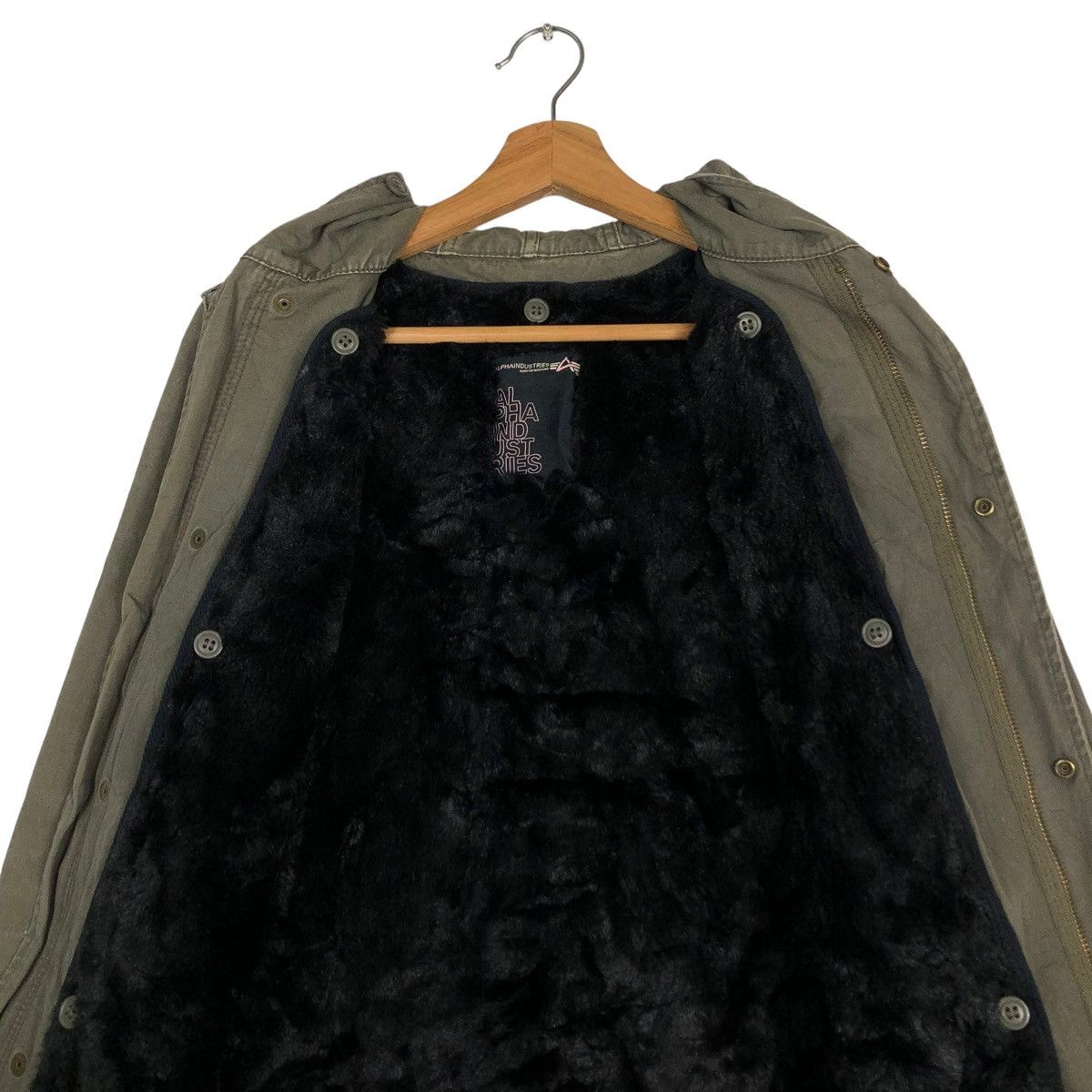 Alpha Industries 🔥VINTAGE PARKA JACKET ALPHA INDUSTRIES MINK FUR BLANKET USA Size US M / EU 48-50 / 2 - 15 Thumbnail