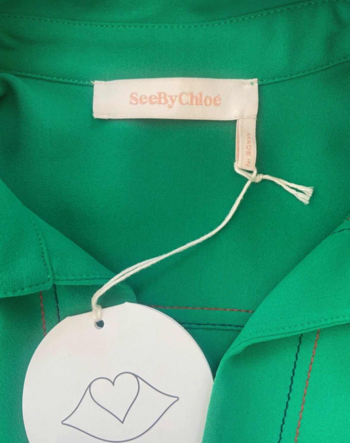 See by Chloe See by Chloé Blouse – Apple Green – New with Tags Size M / US 6-8 / IT 42-44 - 11 Thumbnail
