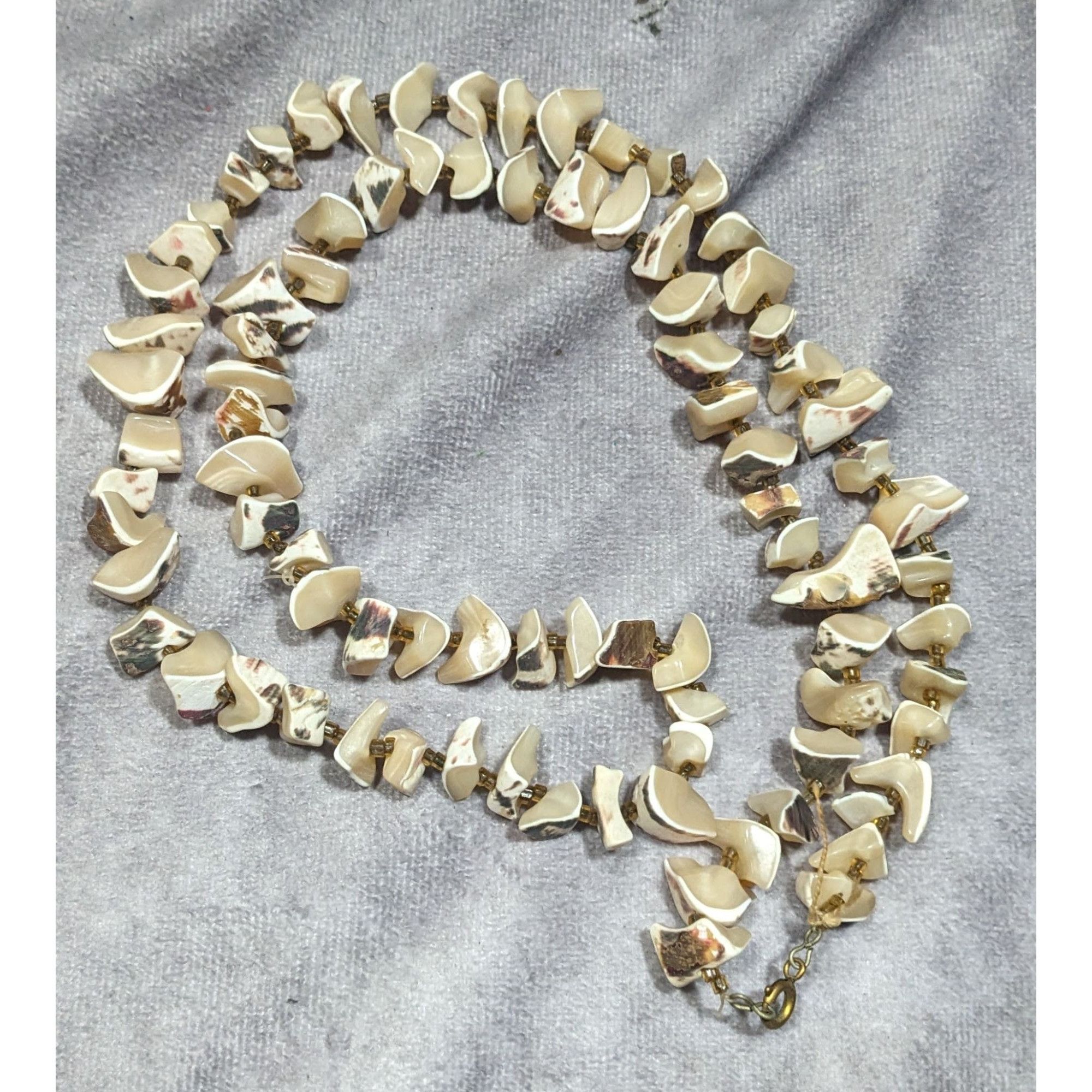 Other Vintage Tortoise Shell Agate Beaded Necklace Size ONE SIZE - 6 Thumbnail