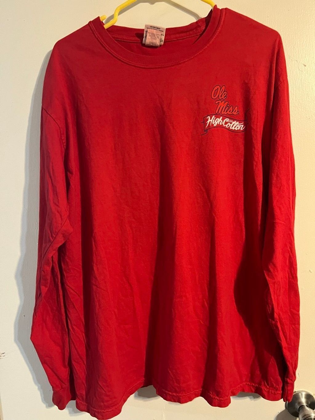 Comfort Colors Men's Comfort Colors Red Ole Miss Rebels Long Sleeve Tee L Size US L / EU 52-54 / 3 - 1 Thumbnail