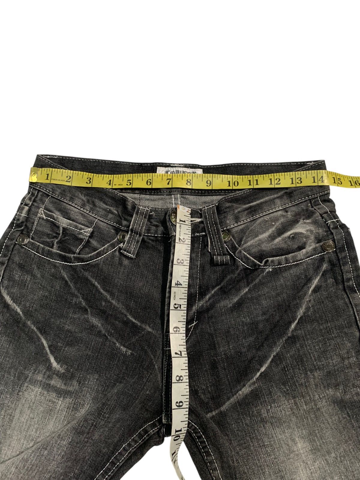 LOWBOX LOWBOX PUNK RUSTY CLAWMAX JAPANESE DISTRESSED DENIM Size US 30 / EU 46 - 17 Thumbnail