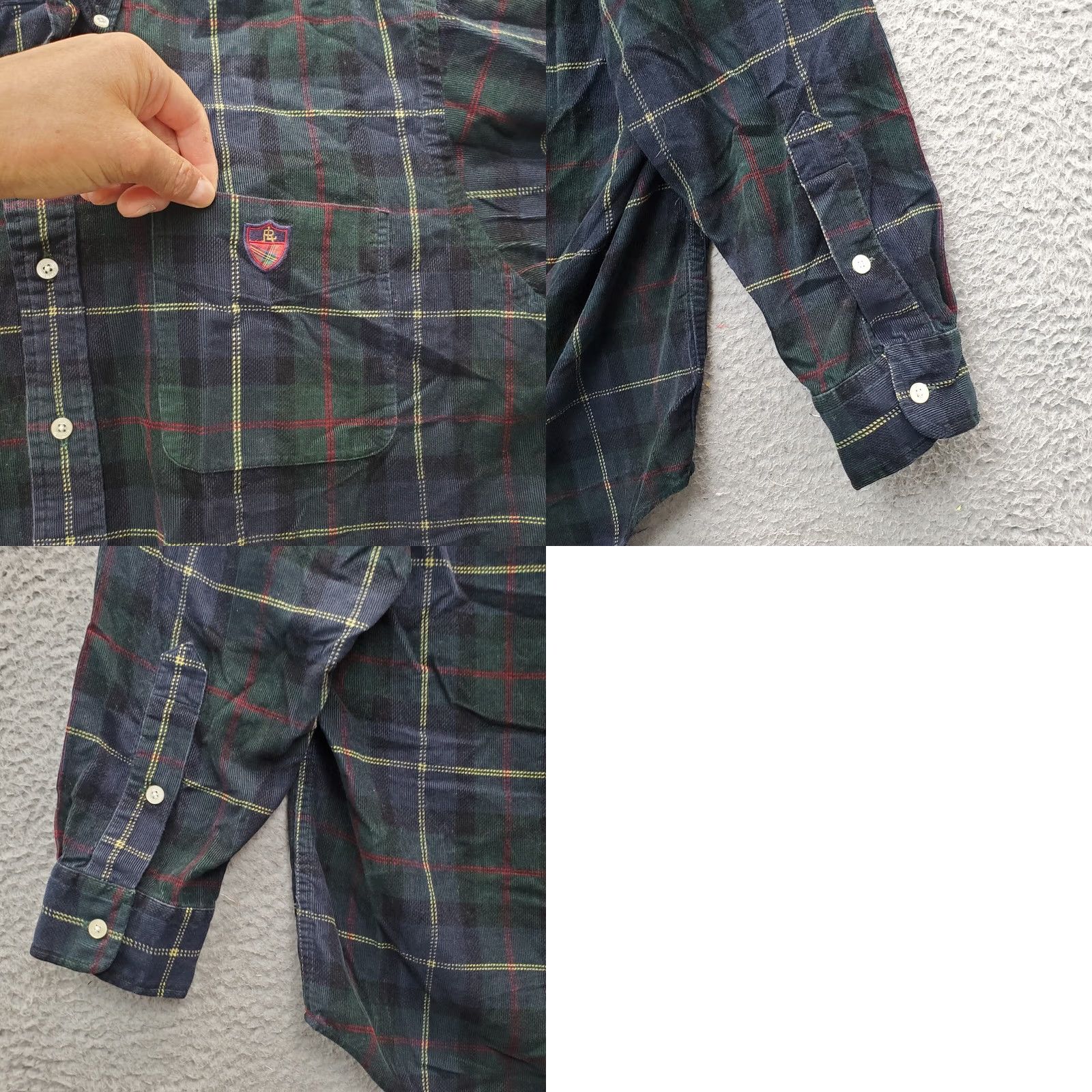 Ralph Lauren Ralph Lauren Golf Shirt Men Size M Multi Plaid Corduroy Long Sleeve Button Up Size US M / EU 48-50 / 2 - 8 Thumbnail
