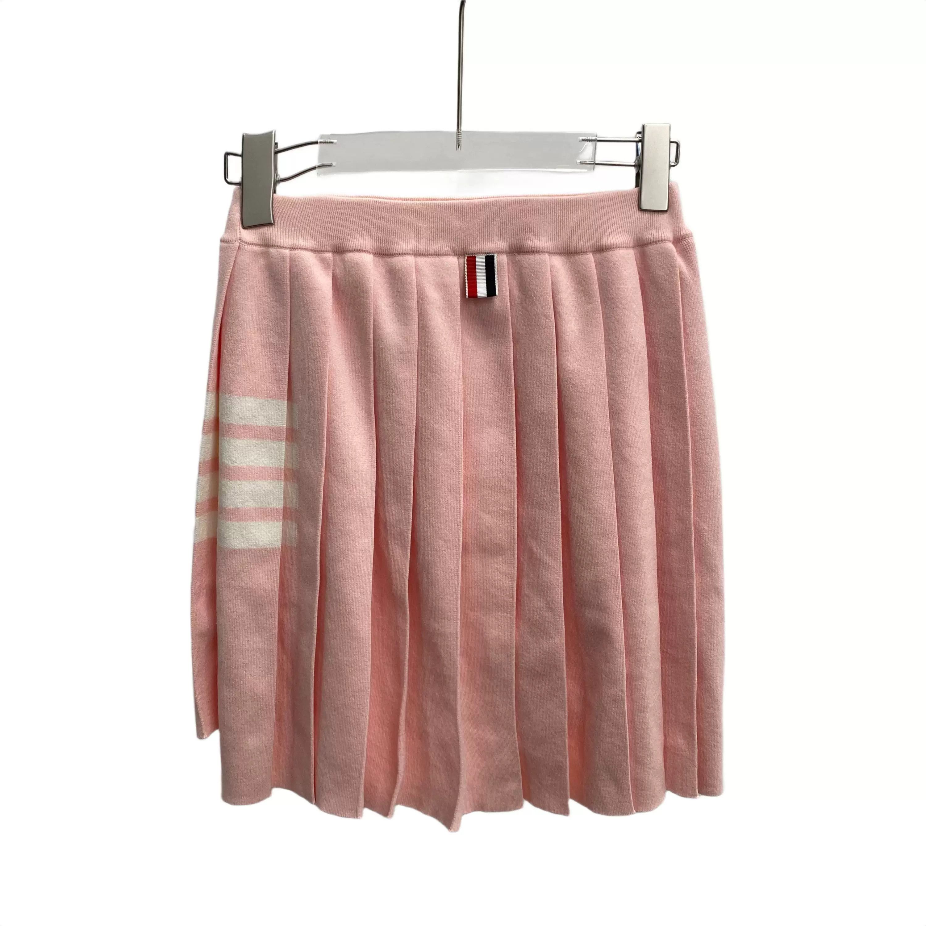 Thom Browne Thom Browne Pink Striped Knit Skirt Size 36" / US 14 / IT 50 - 1 Thumbnail