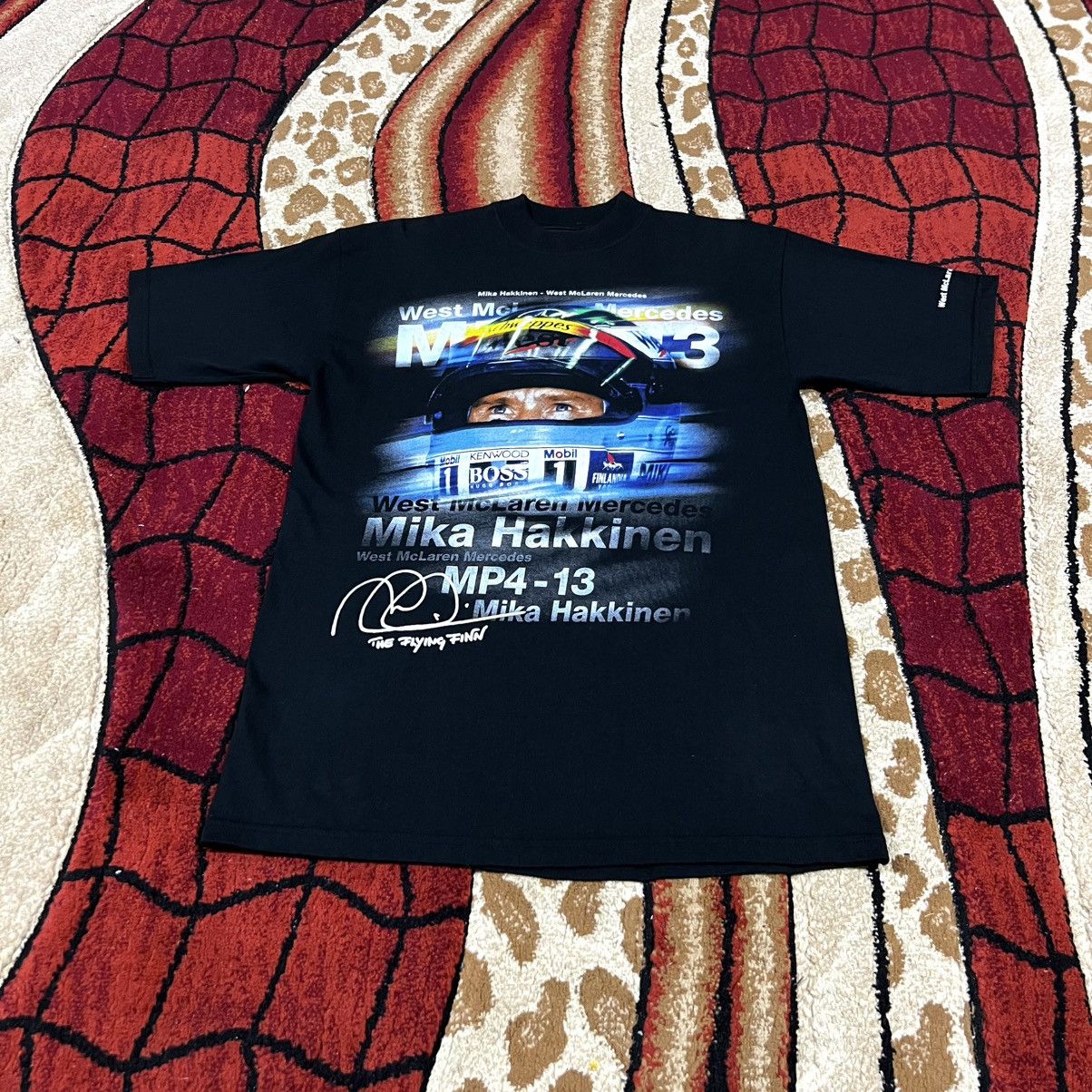Formula 1 Vintage 90d Mika Hakkinen West Mclaren Mercedes T Shirt Size US M / EU 48-50 / 2 - 3 Thumbnail