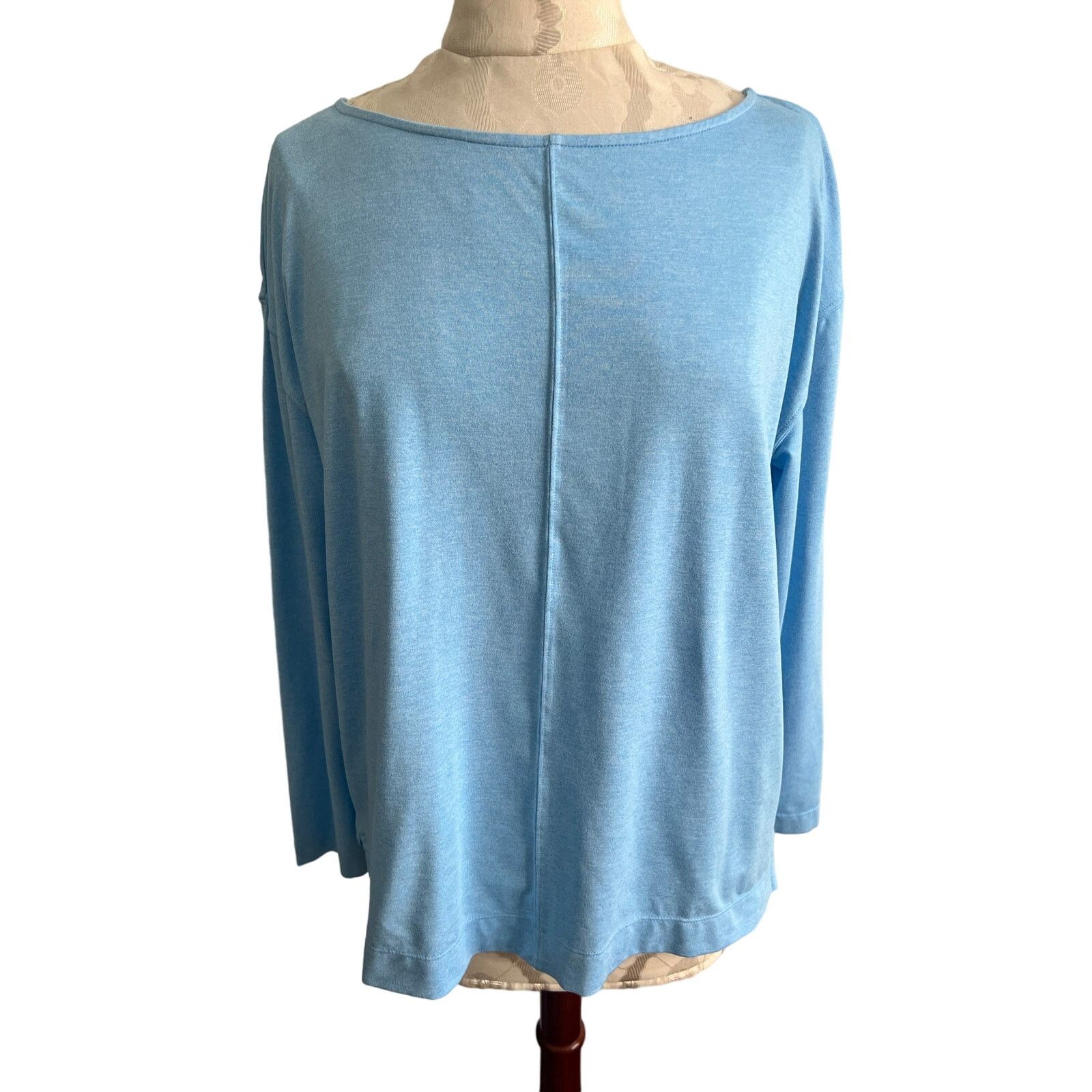 Lilly Pulitzer Lilly Pulitzer Baby Blue Casual Long Sleeve Blouse Medium Size M / US 6-8 / IT 42-44 - 1 Thumbnail
