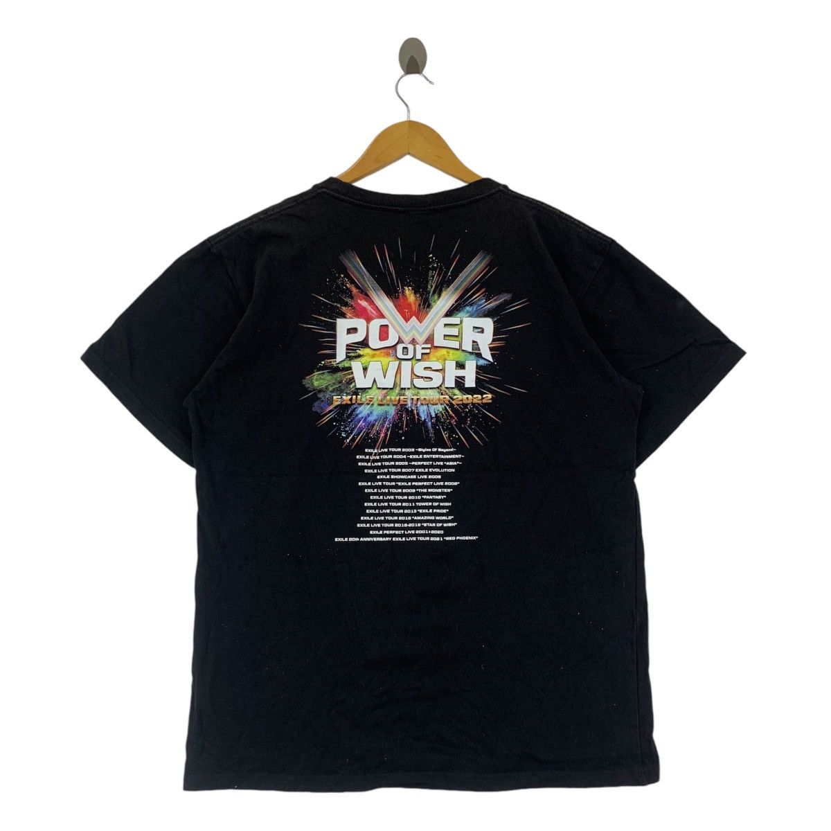 Vintage EXILE POWER OF WISH Tour Japan Idol Band Tee Shirt Size L / US 10 / IT 46 - 4 Thumbnail