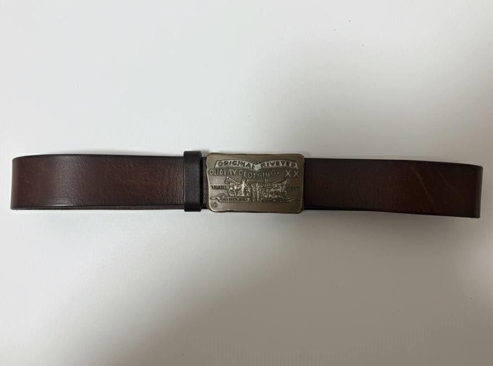 Levi's MADE IN ITALY Vintage Levi's Two Horse Pull Plaque Belt Size ONE SIZE - 3 Thumbnail