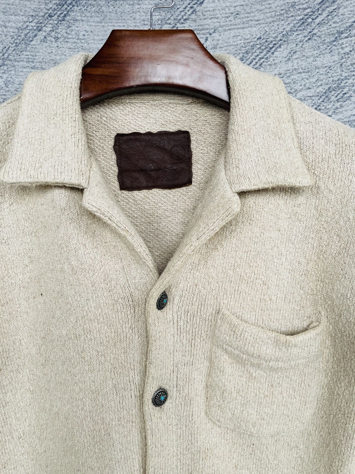 Backbone × Japanese Brand × Vintage Backbone Knit Button Jacket Size M / US 6-8 / IT 42-44 - 5 Thumbnail