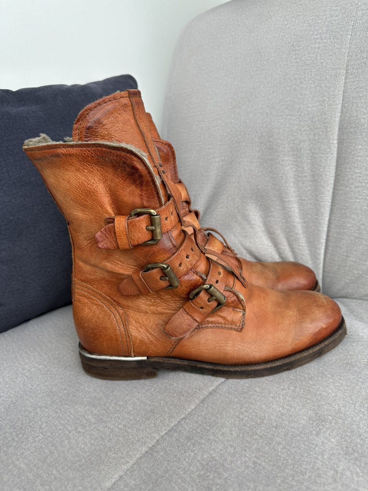 A.S.98 A.S 98 Winter Boots Leather Style Rick Owens Guidi Size US 9 / EU 42 - 3 Thumbnail