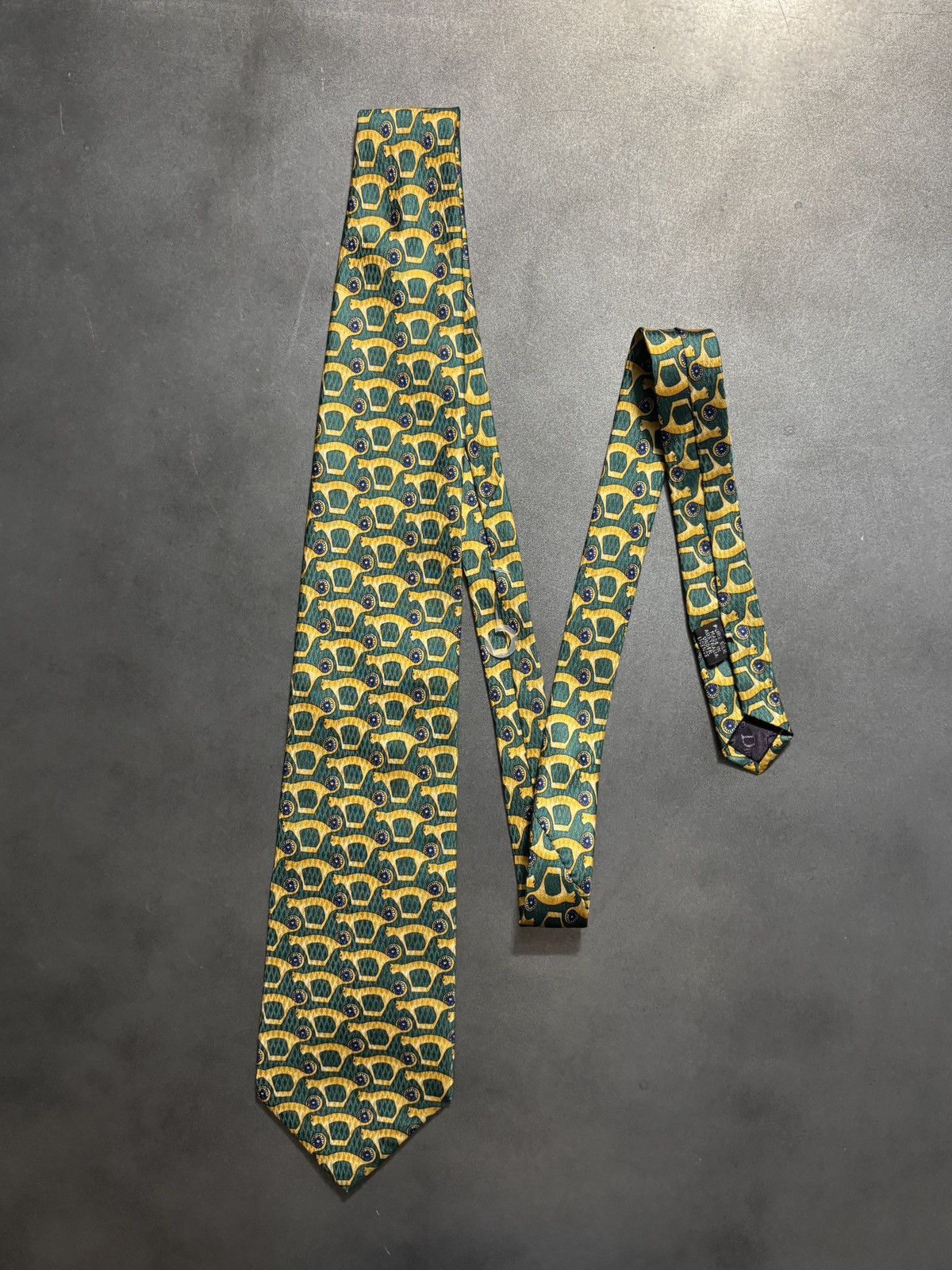 Christian Dior Monsieur Vintage Christian Dior Tie 1990s All Over Print Pattern Silk Size ONE SIZE - 2 Thumbnail