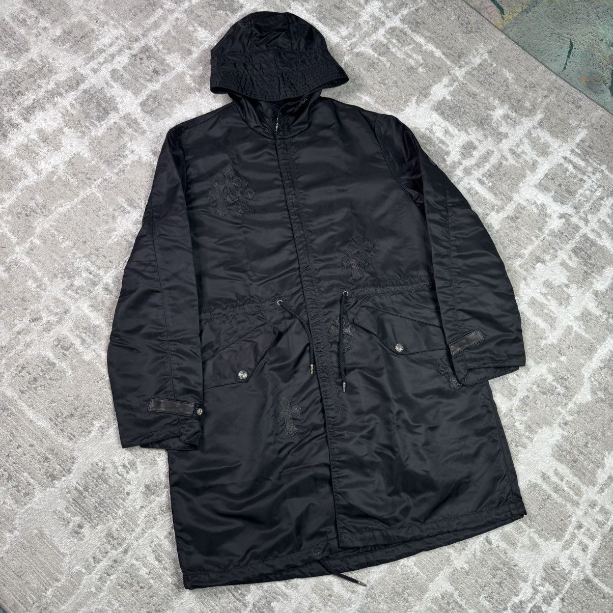 Chrome Hearts Chrome hearts nylon cross patch fishtail zip up parka jacket Size US L / EU 52-54 / 3 - 1 Thumbnail