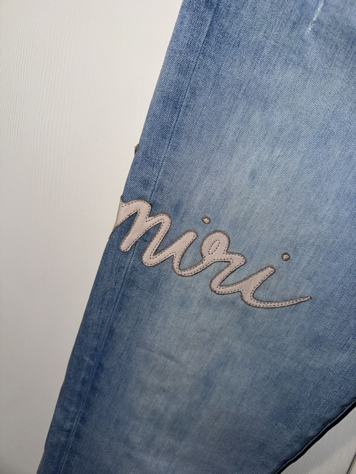 Amiri AMIRI SCRIPT LOGO BLUE JEANS Size US 34 / EU 50 - 5 Thumbnail